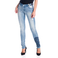 Pantalón Denim Pitillo Mujer con Bordado Mandala y Lentejuelas – Koroshi Azul Medio