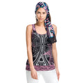 Top Tirantes Mujer Espalda Nadadora Estampado – Koroshi 1812TP24