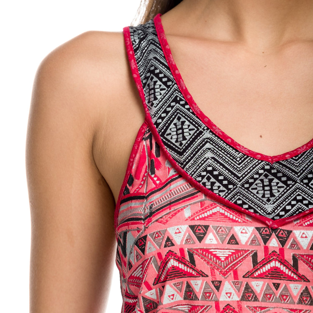 Top Tirantes Mujer Estampado Étnico Corte Cadera – Koroshi 1812TP60