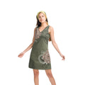 Vestido Mujer Sin Mangas Bordado Escote Pico – Koroshi 1812VS02