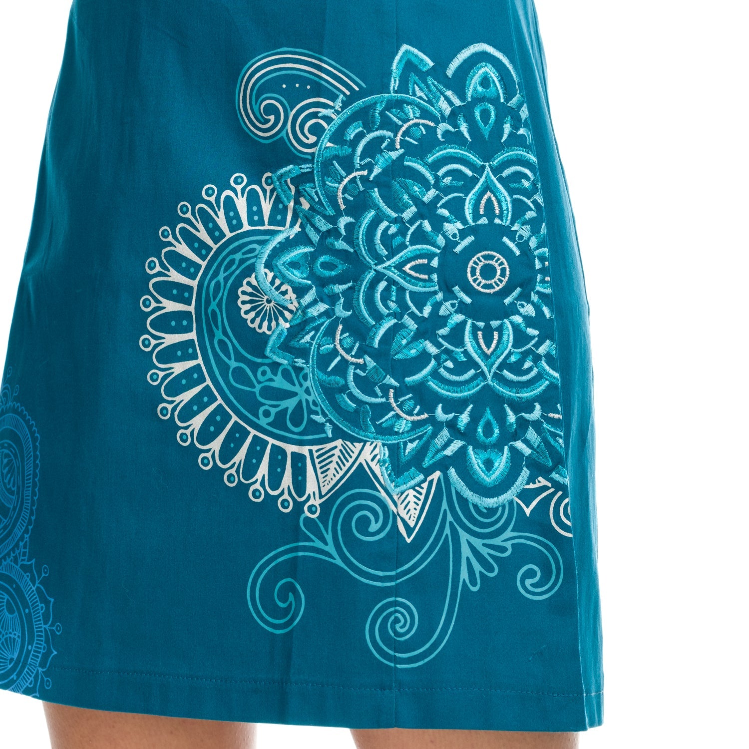 Vestido Mujer Sin Mangas Bordado Escote Pico – Koroshi 1812VS02