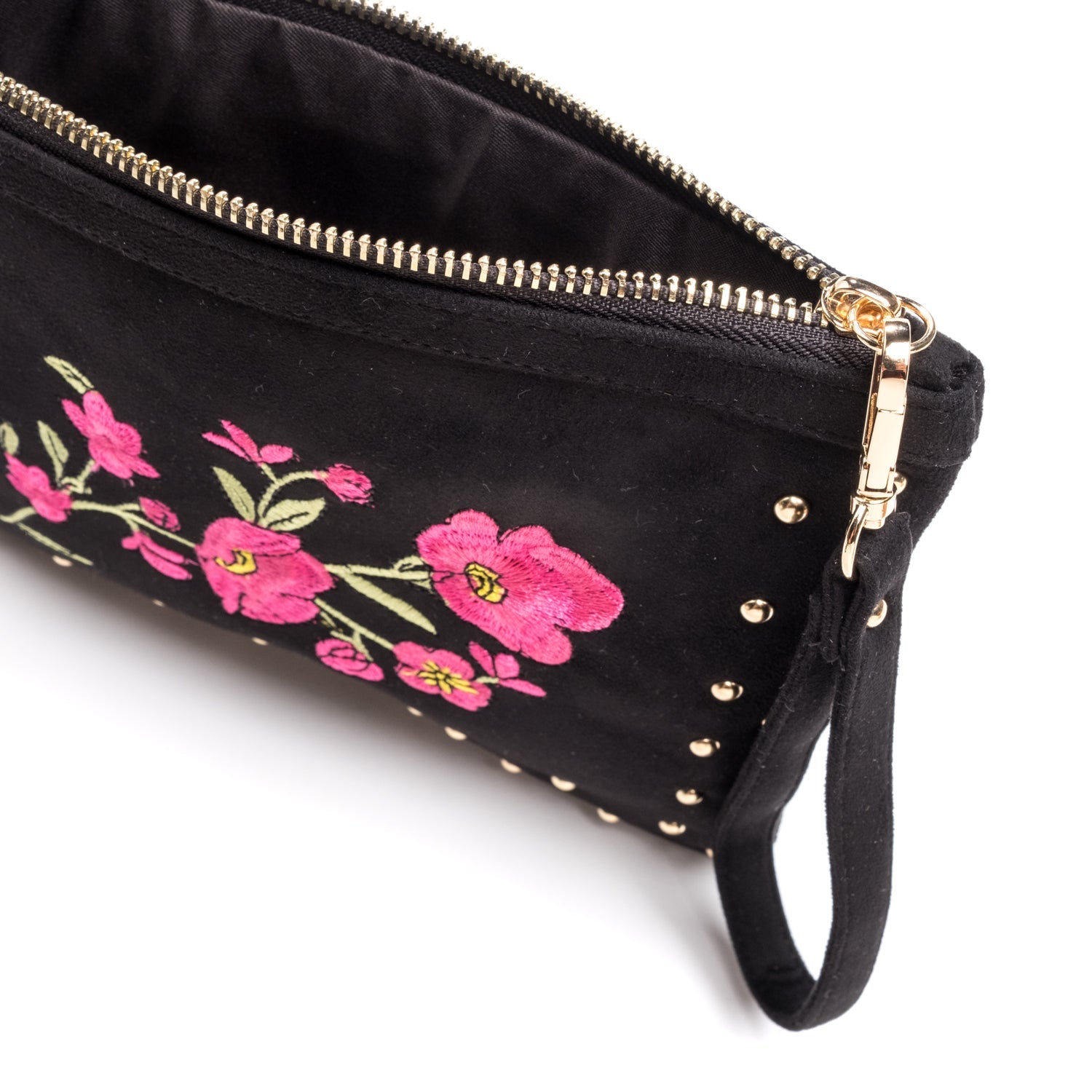 Bolso tipo ante  bordado mujer