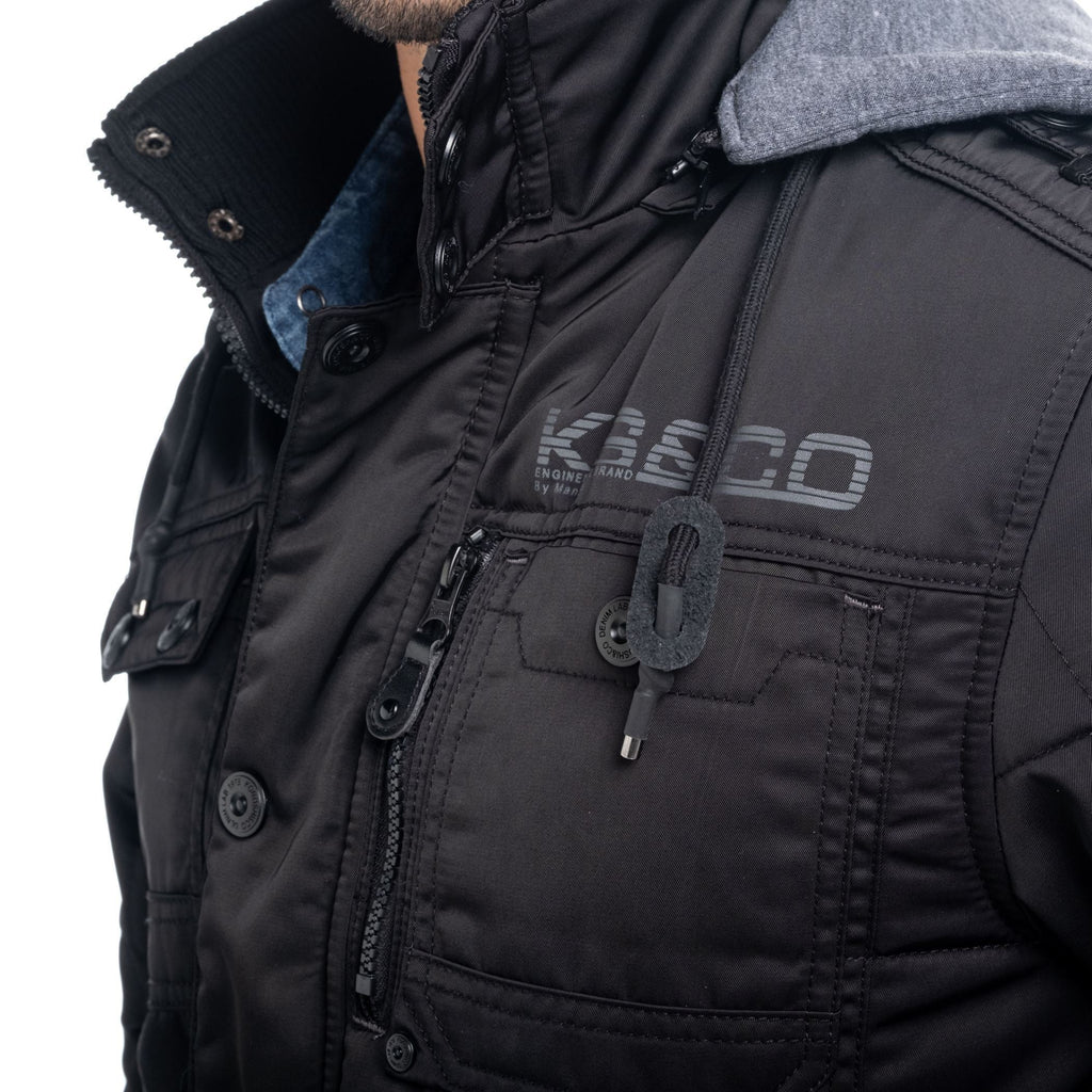 Chaqueta Acolchada Hombre con Capucha – Koroshi 1821JA11