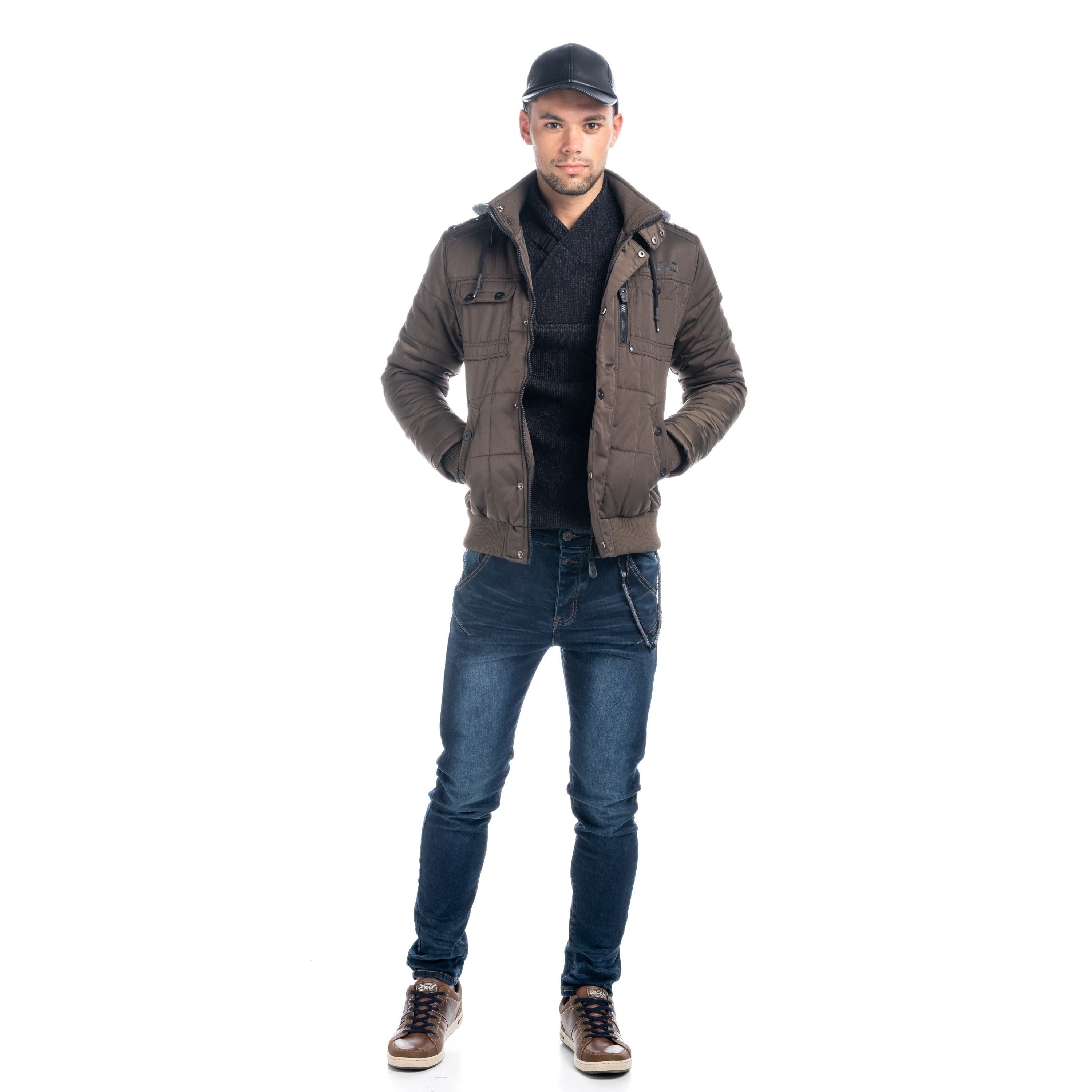Chaqueta Acolchada Hombre con Capucha – Koroshi 1821JA11