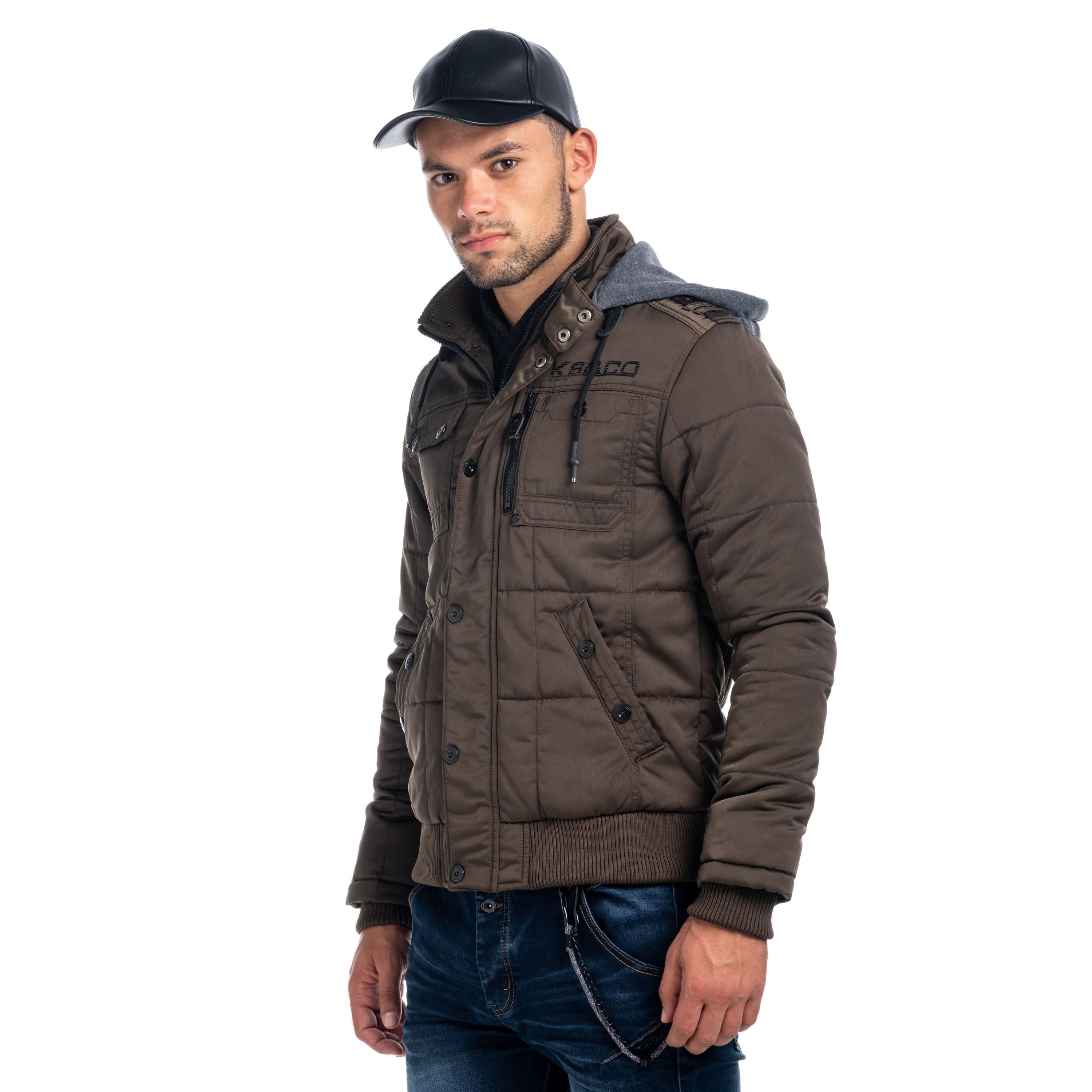 Chaqueta Acolchada Hombre con Capucha – Koroshi 1821JA11