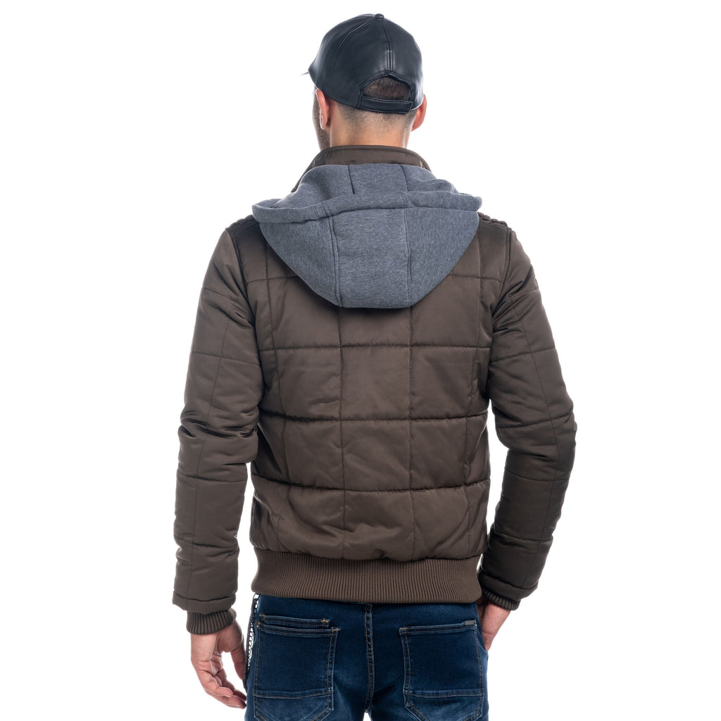 Chaqueta Acolchada Hombre con Capucha – Koroshi 1821JA11