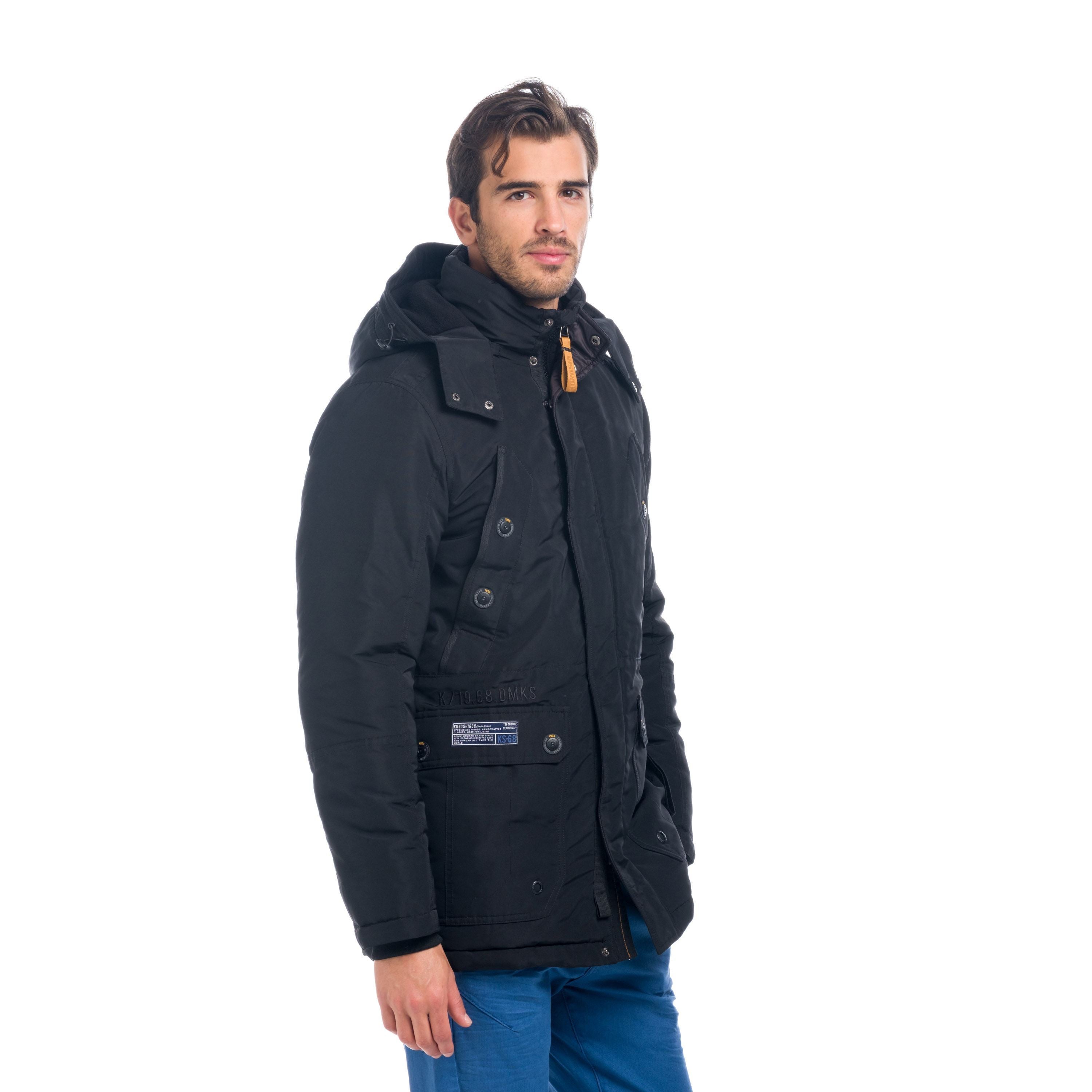 Parka Hombre con Capucha Desmontable – Koroshi 1821JA17