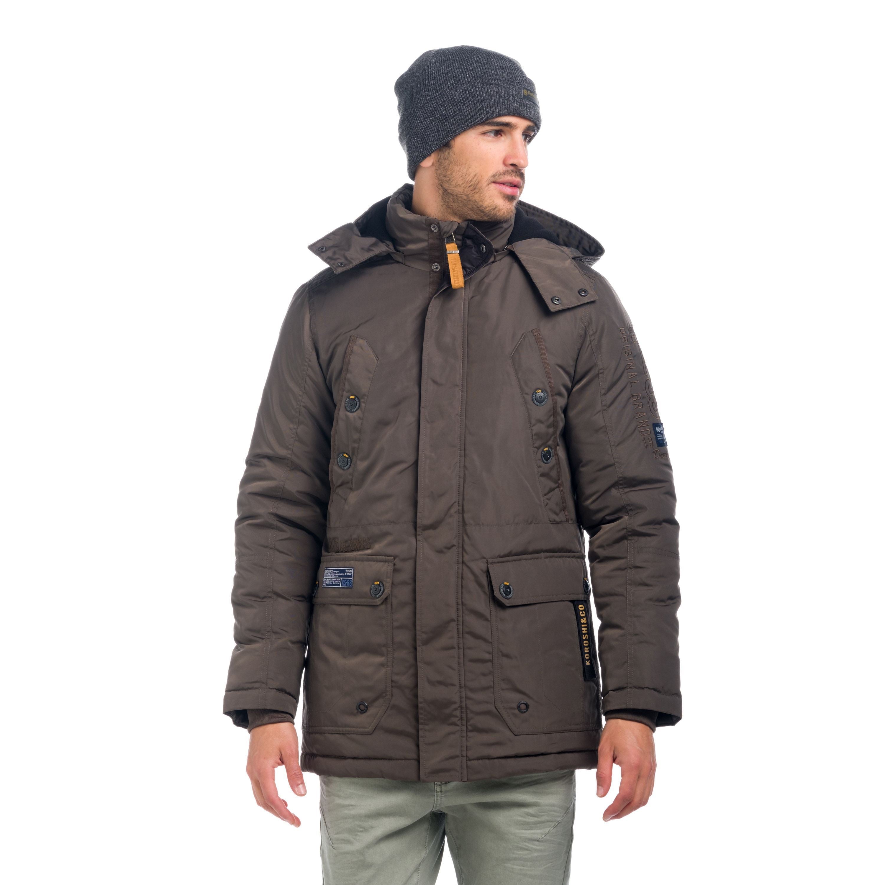 Parka Hombre con Capucha Desmontable – Koroshi 1821JA17
