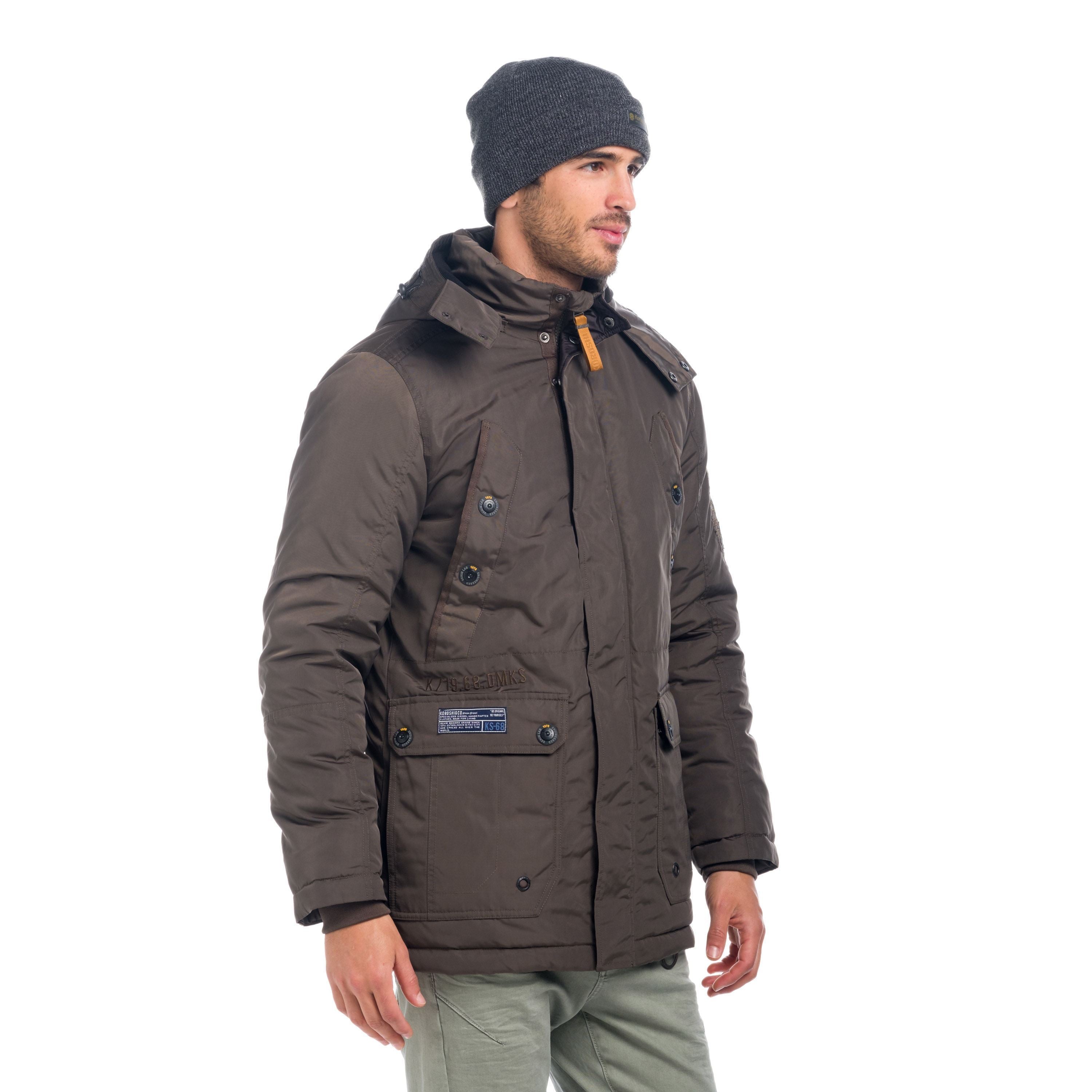 Parka Hombre con Capucha Desmontable – Koroshi 1821JA17