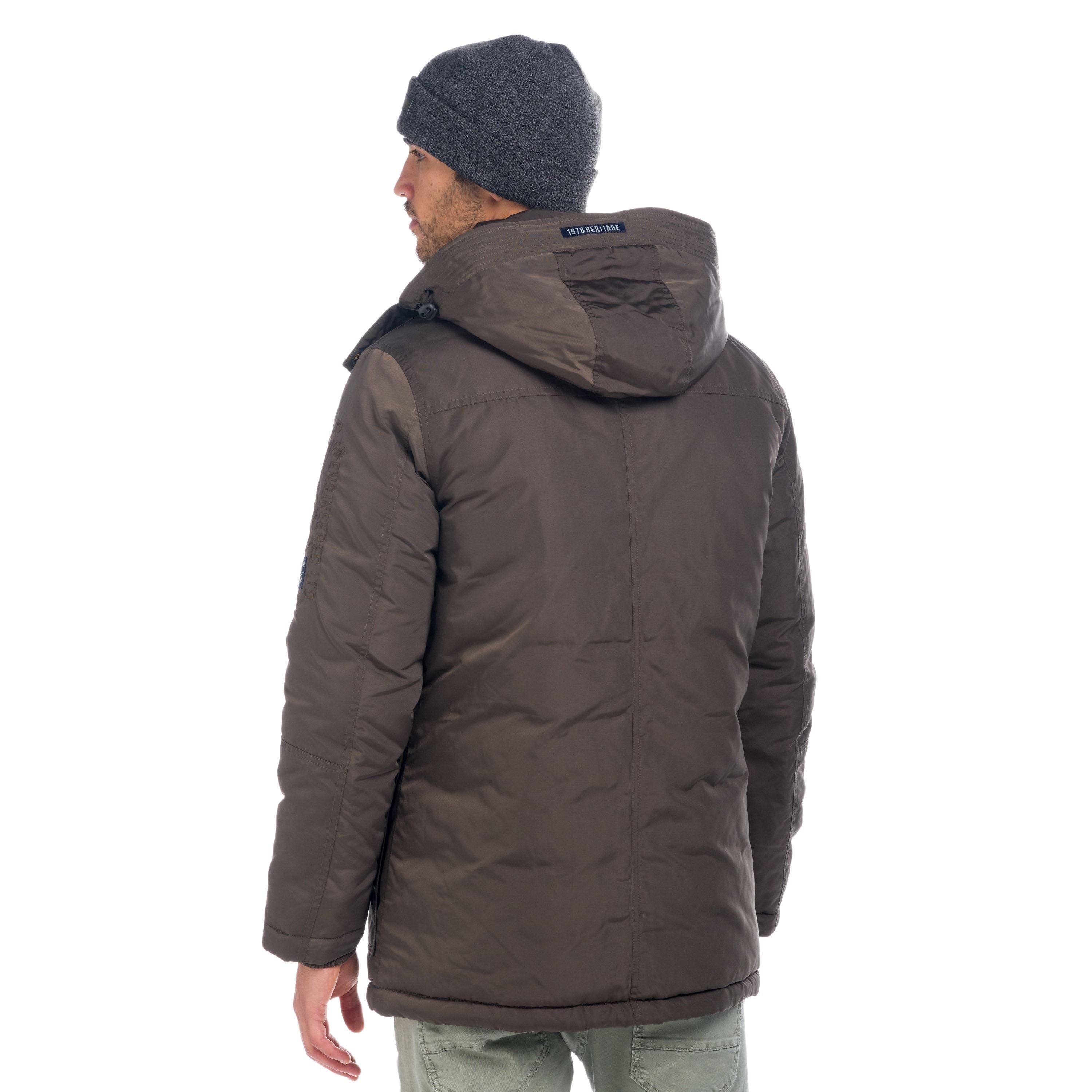 Parka Hombre con Capucha Desmontable – Koroshi 1821JA17