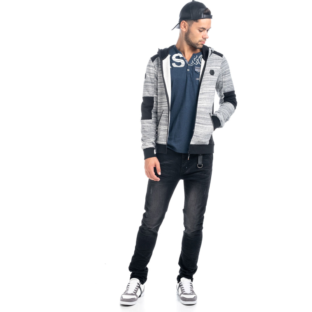 Chaqueta Sudadera Felpa Hombre con Capucha – Koroshi 1821JA54
