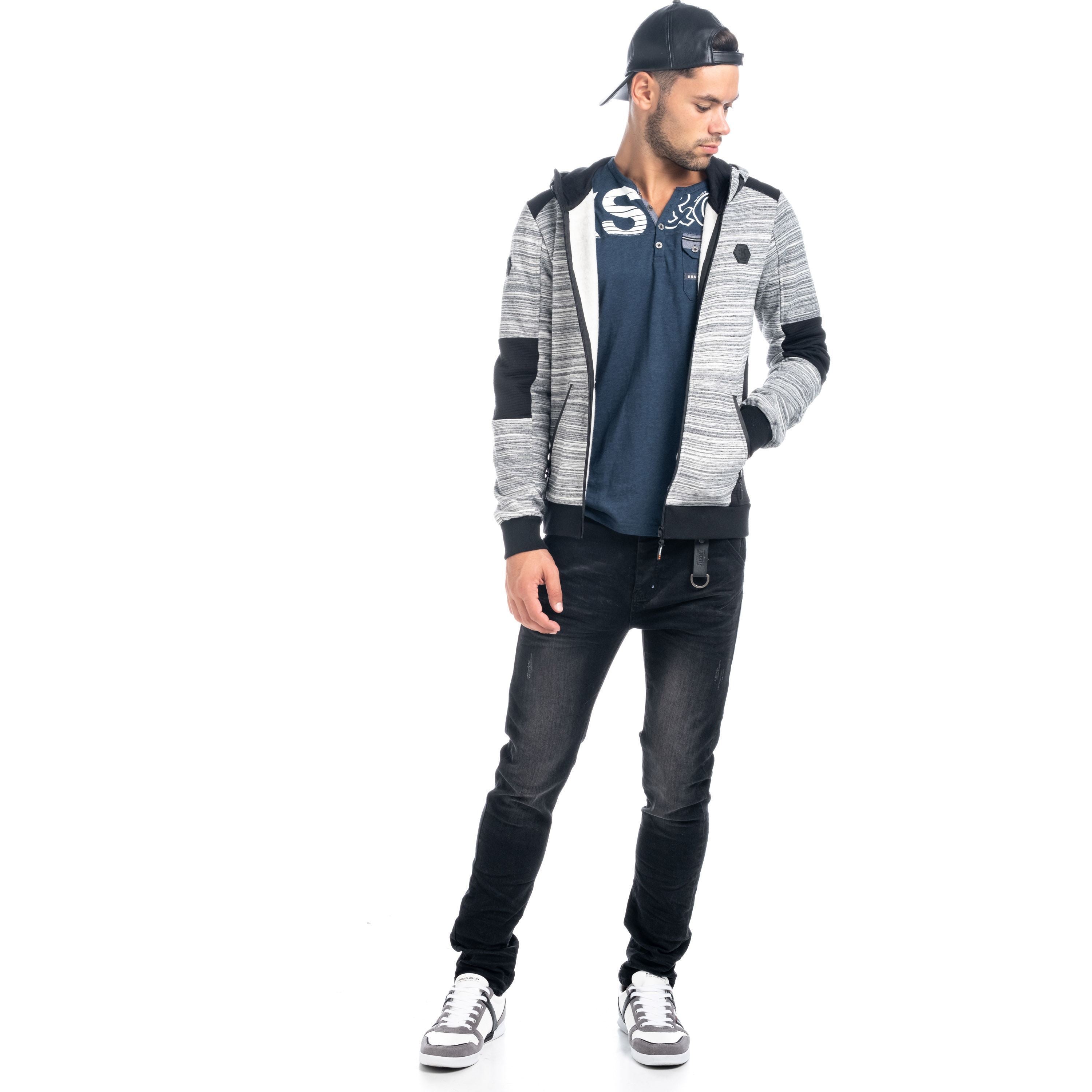 Chaqueta Sudadera Felpa Hombre con Capucha – Koroshi 1821JA54