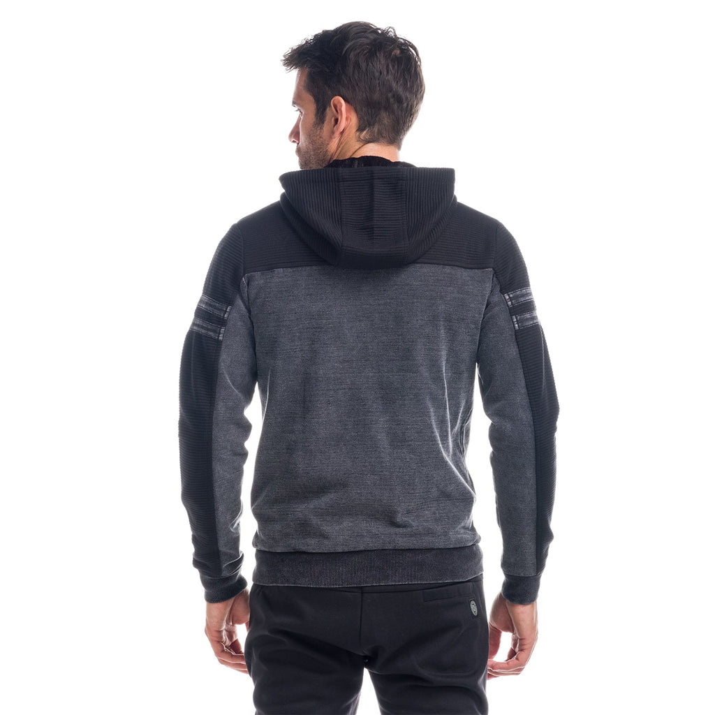 Chaqueta Hombre Combinada Denim con Capucha – Koroshi 1821JA69