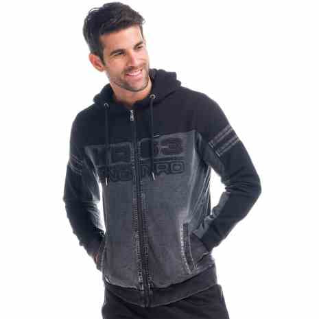Chaqueta Hombre Combinada Denim con Capucha – Koroshi 1821JA69