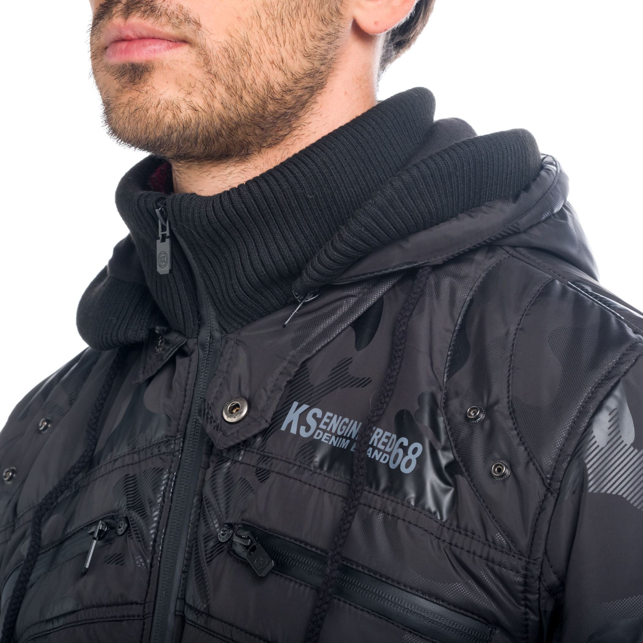 Cazadora Sport Hombre con Capucha – Koroshi 1821JA77
