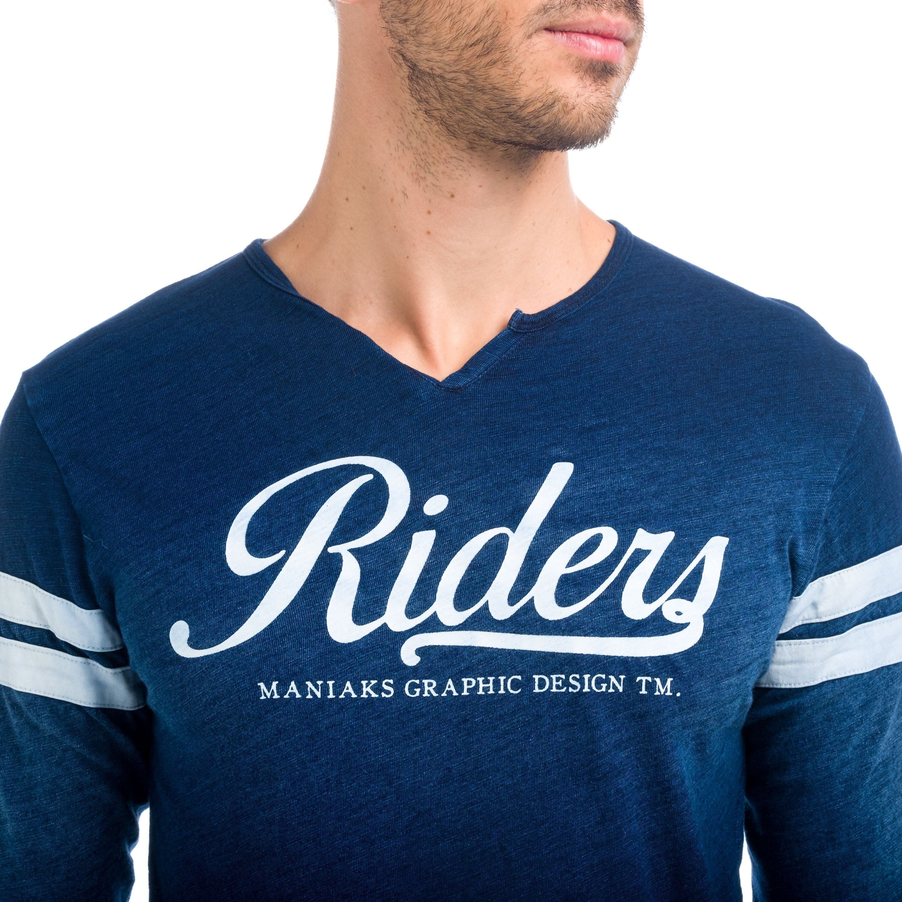 Camiseta Manga Larga Hombre Rayas en Mangas – Koroshi 1821ML05