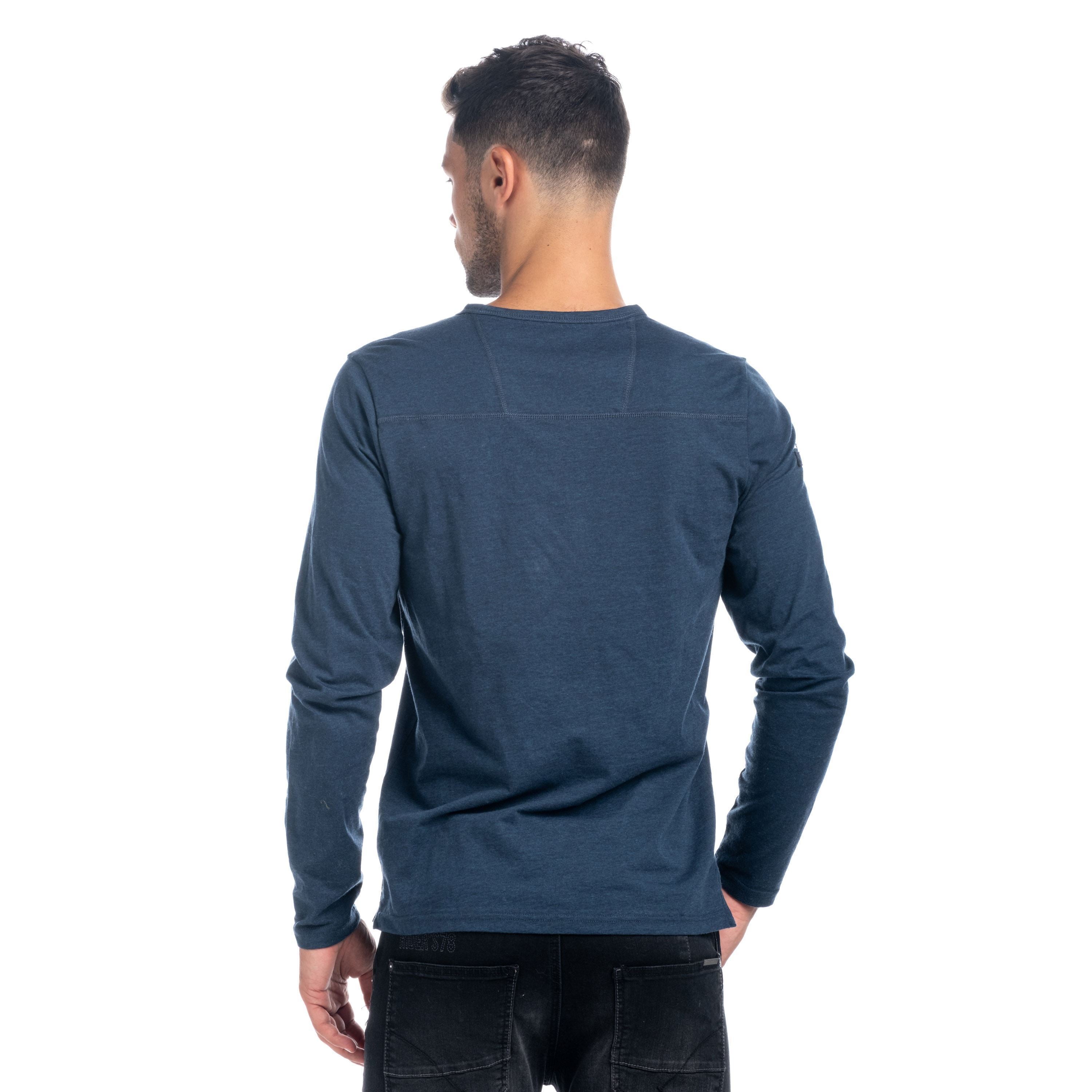 Camiseta Manga Larga Hombre con Bolsillo – Koroshi 1821ML07
