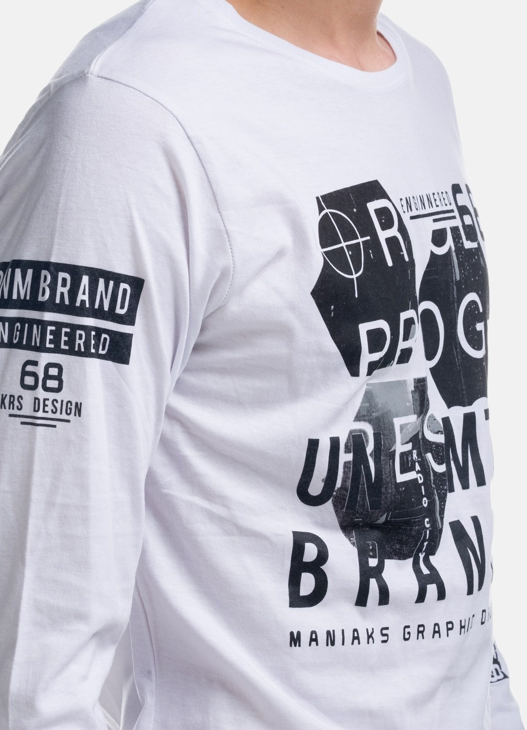 Camiseta Manga Larga Hombre con Estampado Gráfico – Koroshi 1821ML10