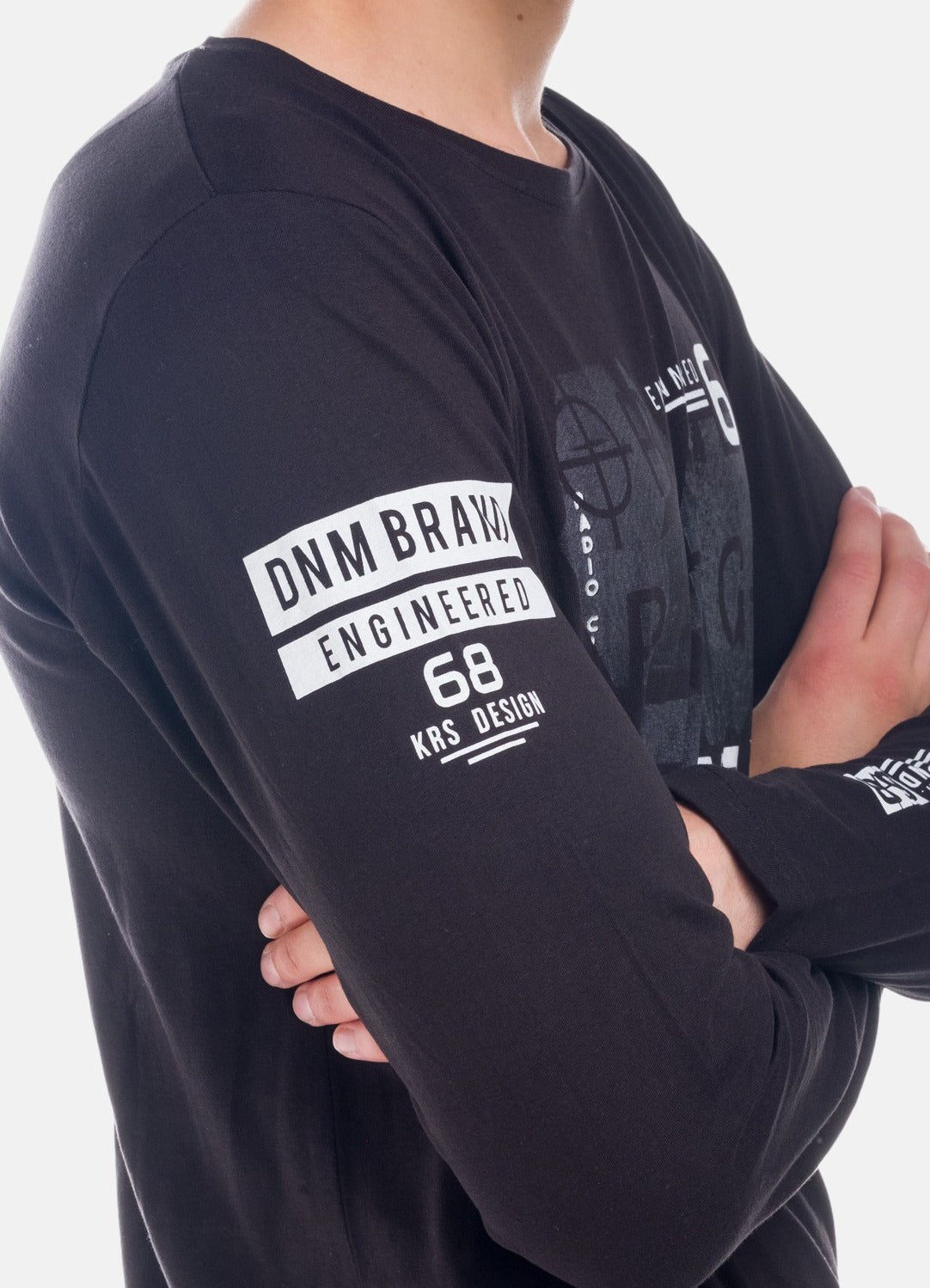 Camiseta Manga Larga Hombre con Estampado Gráfico – Koroshi 1821ML10