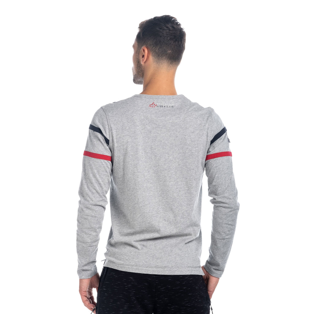 Camiseta Manga Larga Hombre Náutica con Tapeta de Botones – Koroshi 1821ML11