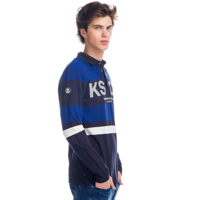 Polo Manga Larga Hombre Rayas y Letras – Koroshi 1821PL01