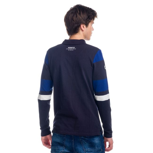 Polo Manga Larga Hombre Rayas y Letras – Koroshi 1821PL01