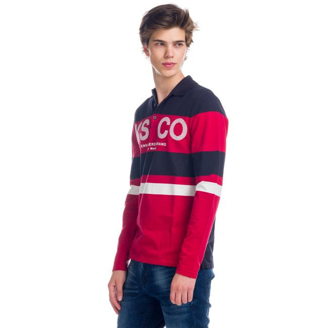 Polo Manga Larga Hombre Rayas y Letras – Koroshi 1821PL01