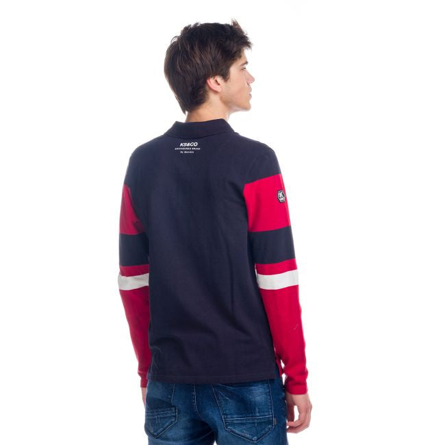 Polo Manga Larga Hombre Rayas y Letras – Koroshi 1821PL01