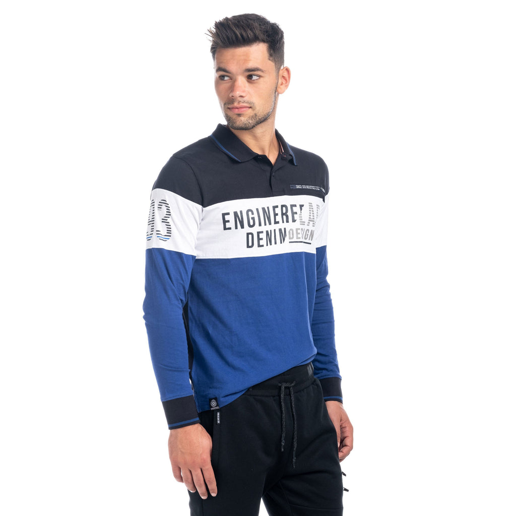 Polo Manga Larga Hombre Colour Block Engineered – Koroshi 1821PL06