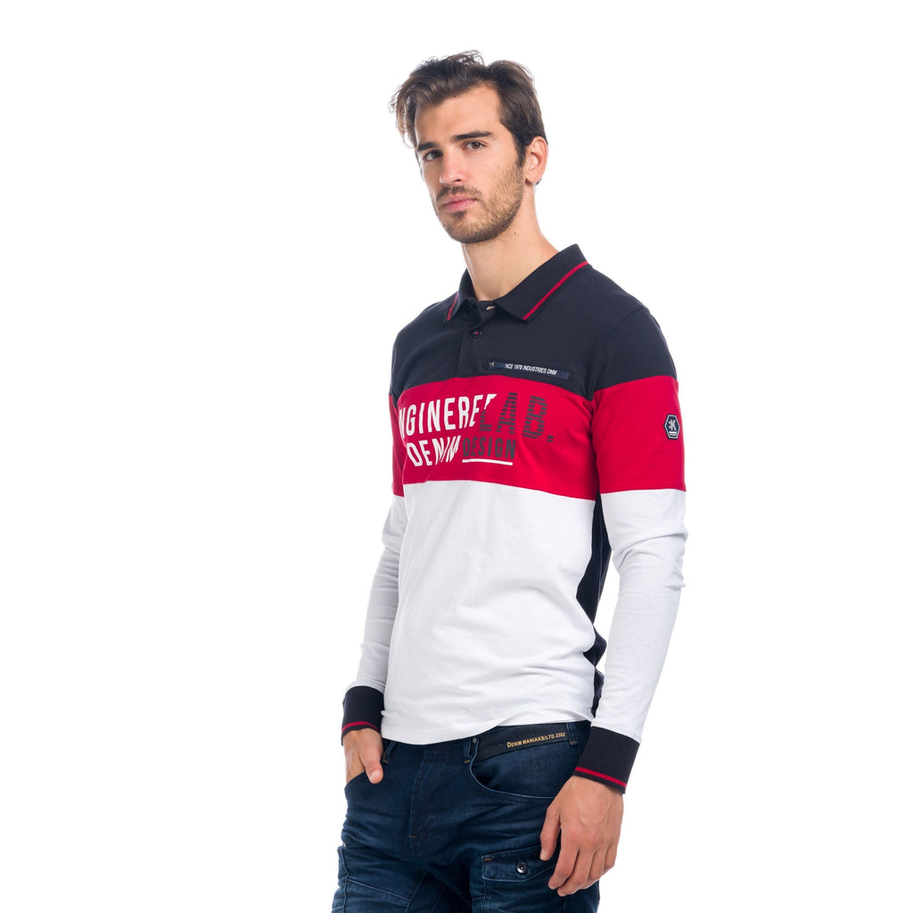 Polo Manga Larga Hombre Colour Block Engineered – Koroshi 1821PL06