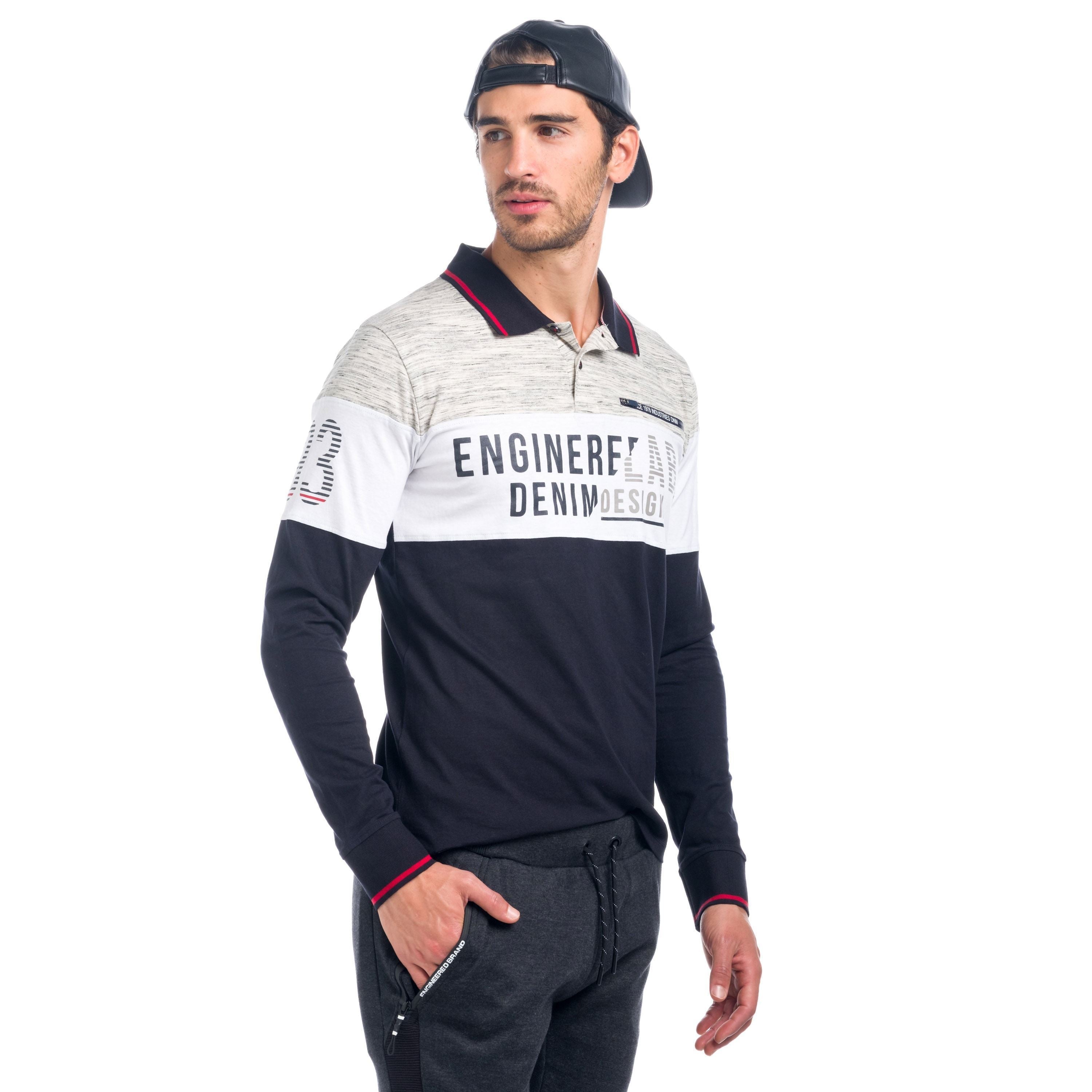 Polo Manga Larga Hombre Colour Block Engineered – Koroshi 1821PL06