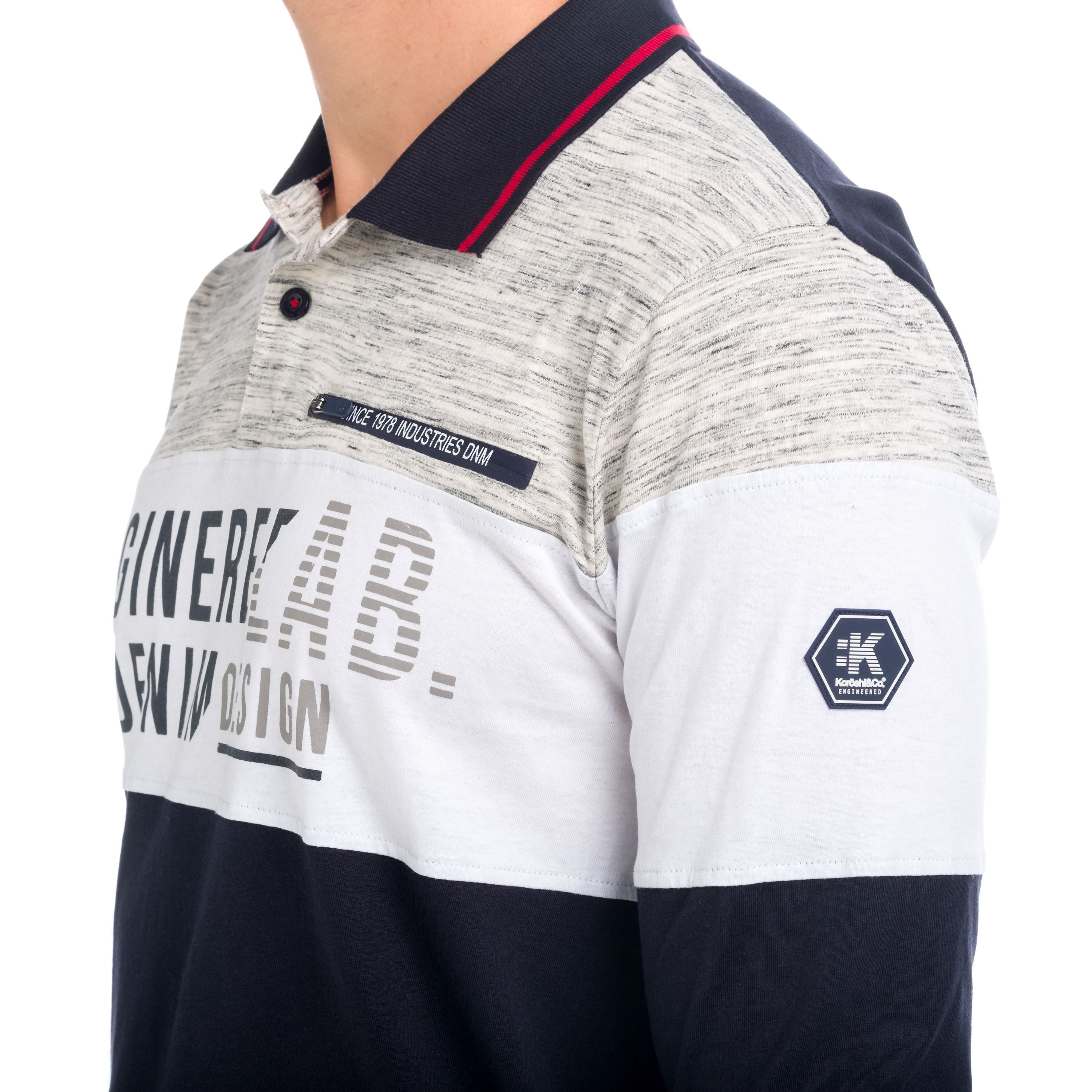 Polo Manga Larga Hombre Colour Block Engineered – Koroshi 1821PL06