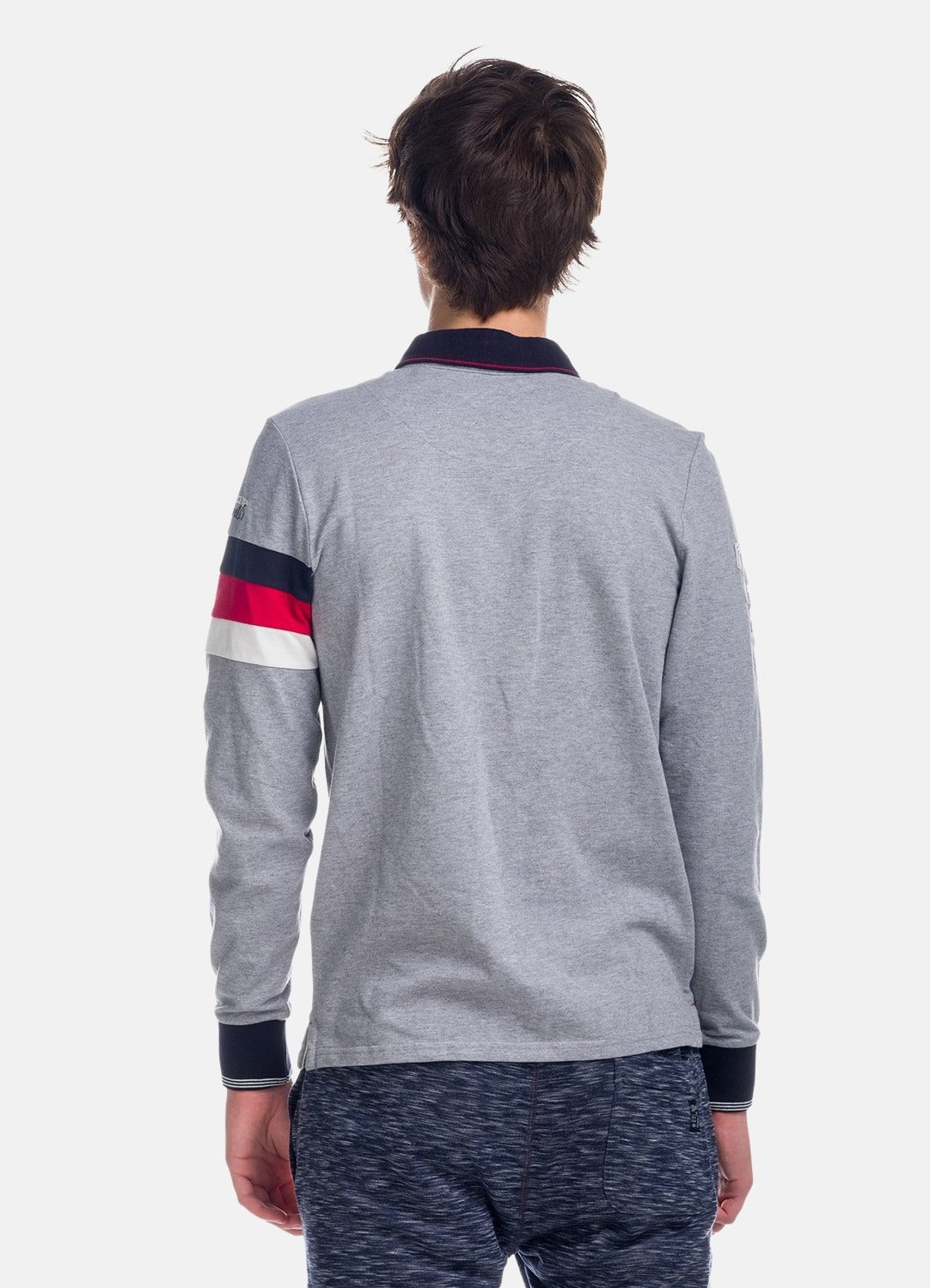Polo Manga Larga Hombre Estampado Heritage – Koroshi 1821PL08