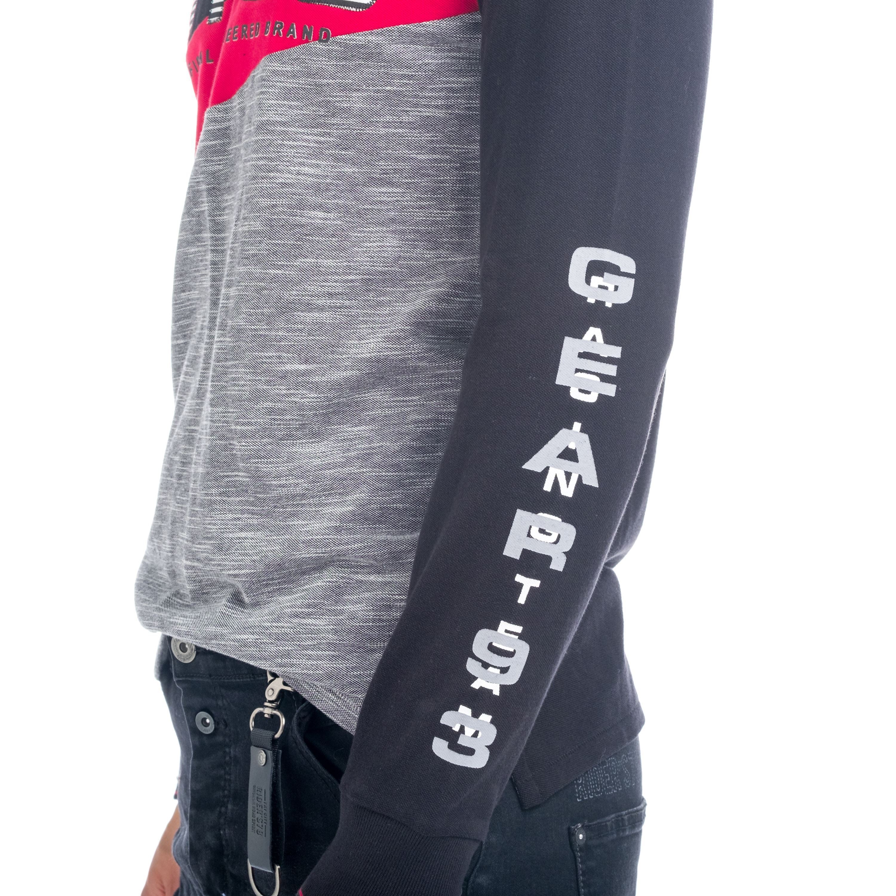 Polo Manga Larga Hombre Combinado con Bordado – Koroshi 1821PL09