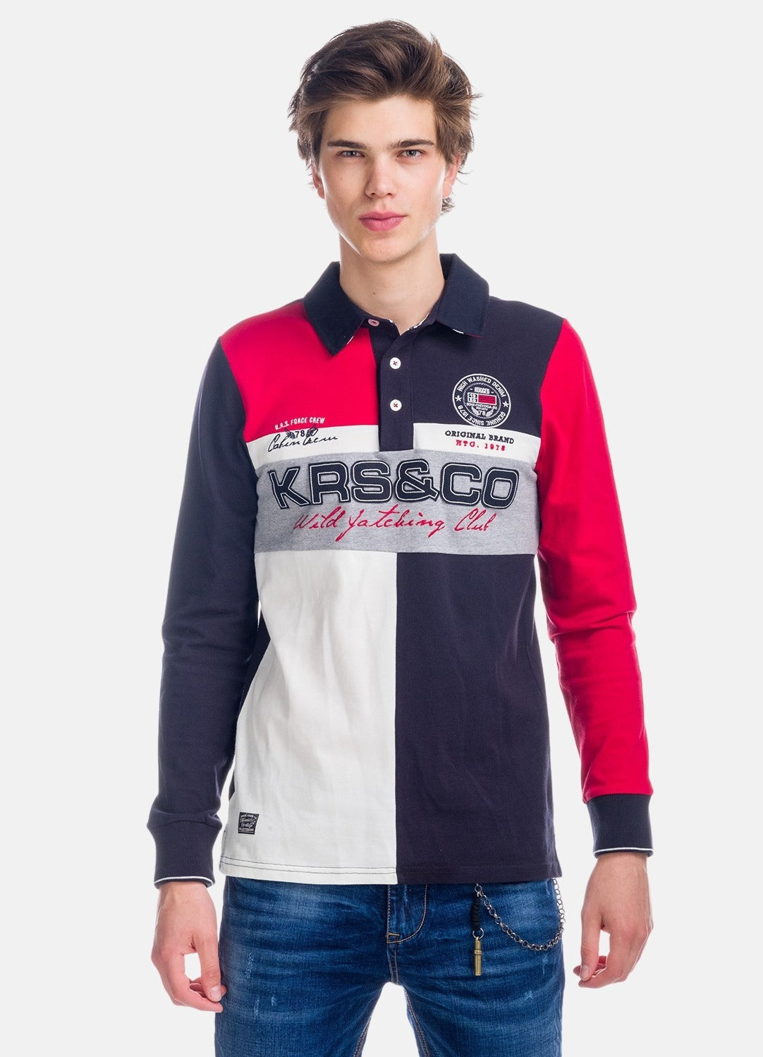Polo Manga Larga Hombre Bordado – Koroshi 1821PL10