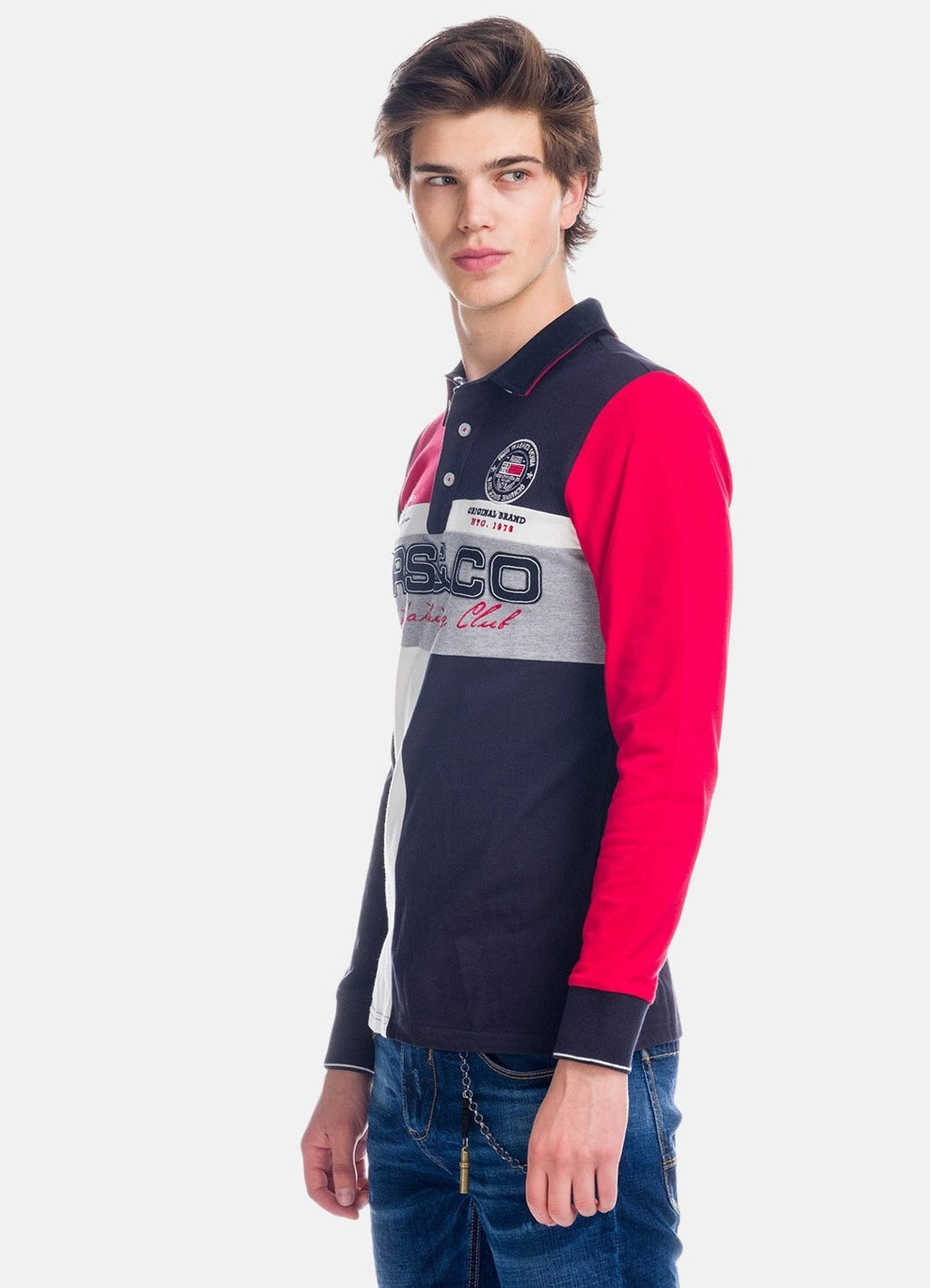 Polo Manga Larga Hombre Bordado – Koroshi 1821PL10
