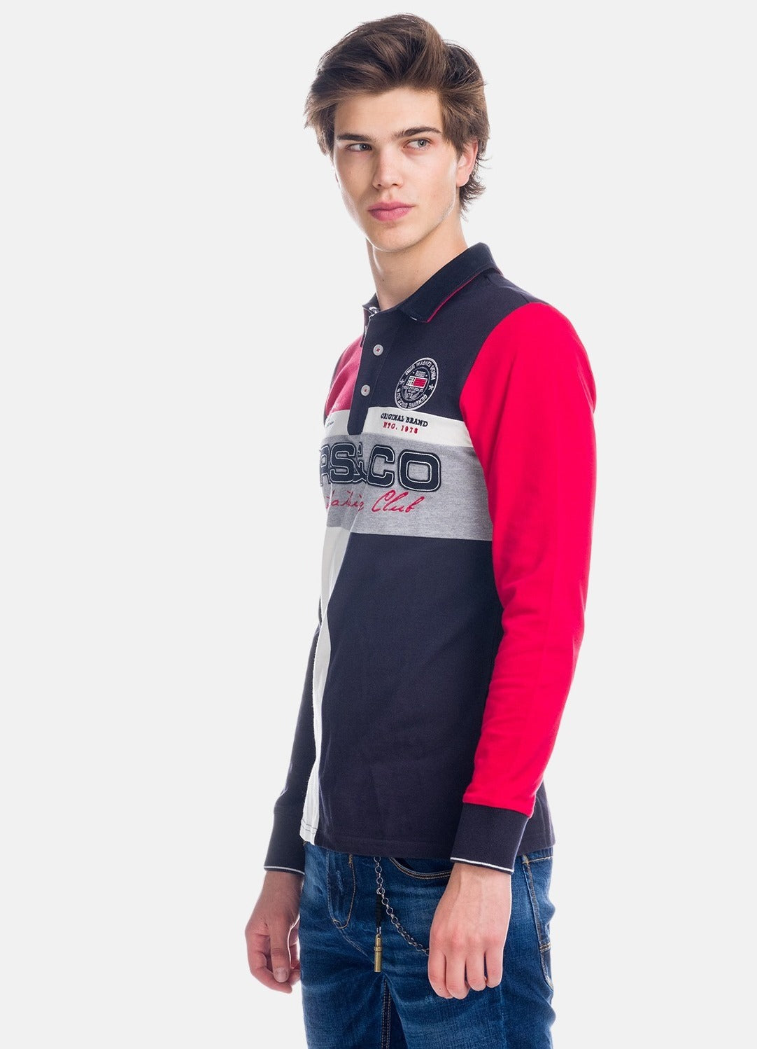 Polo Manga Larga Hombre Bordado – Koroshi 1821PL10