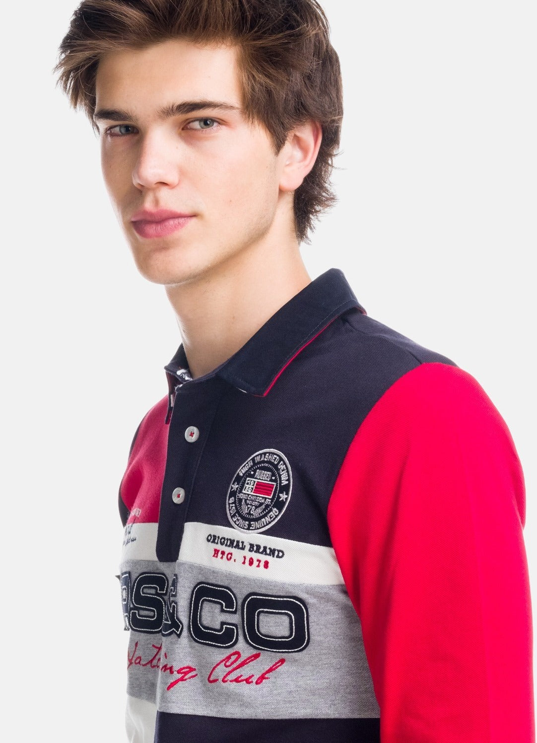Polo Manga Larga Hombre Bordado – Koroshi 1821PL10