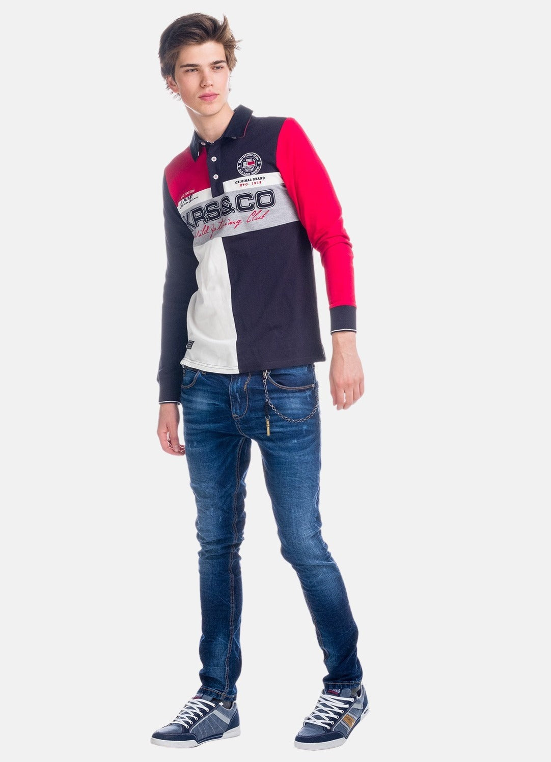 Polo Manga Larga Hombre Bordado – Koroshi 1821PL10