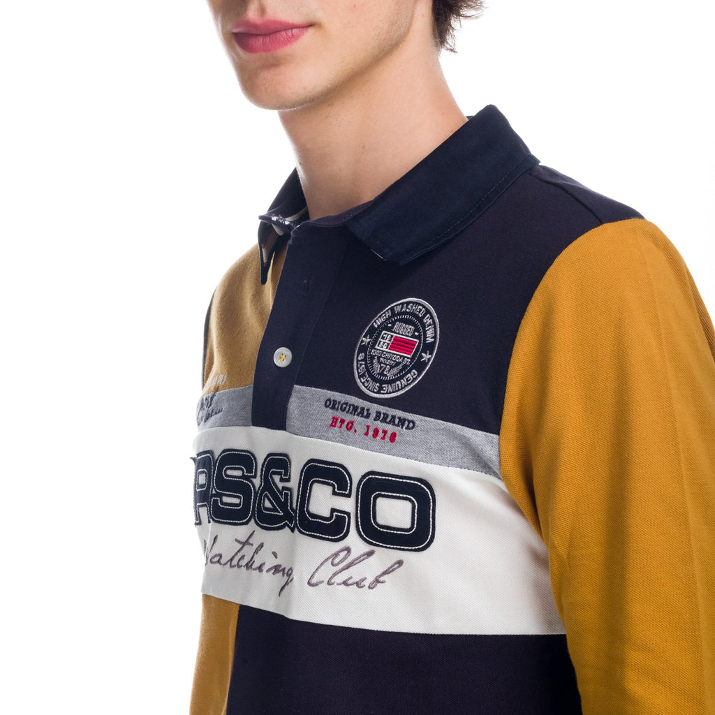 Polo Manga Larga Hombre Bordado – Koroshi 1821PL10