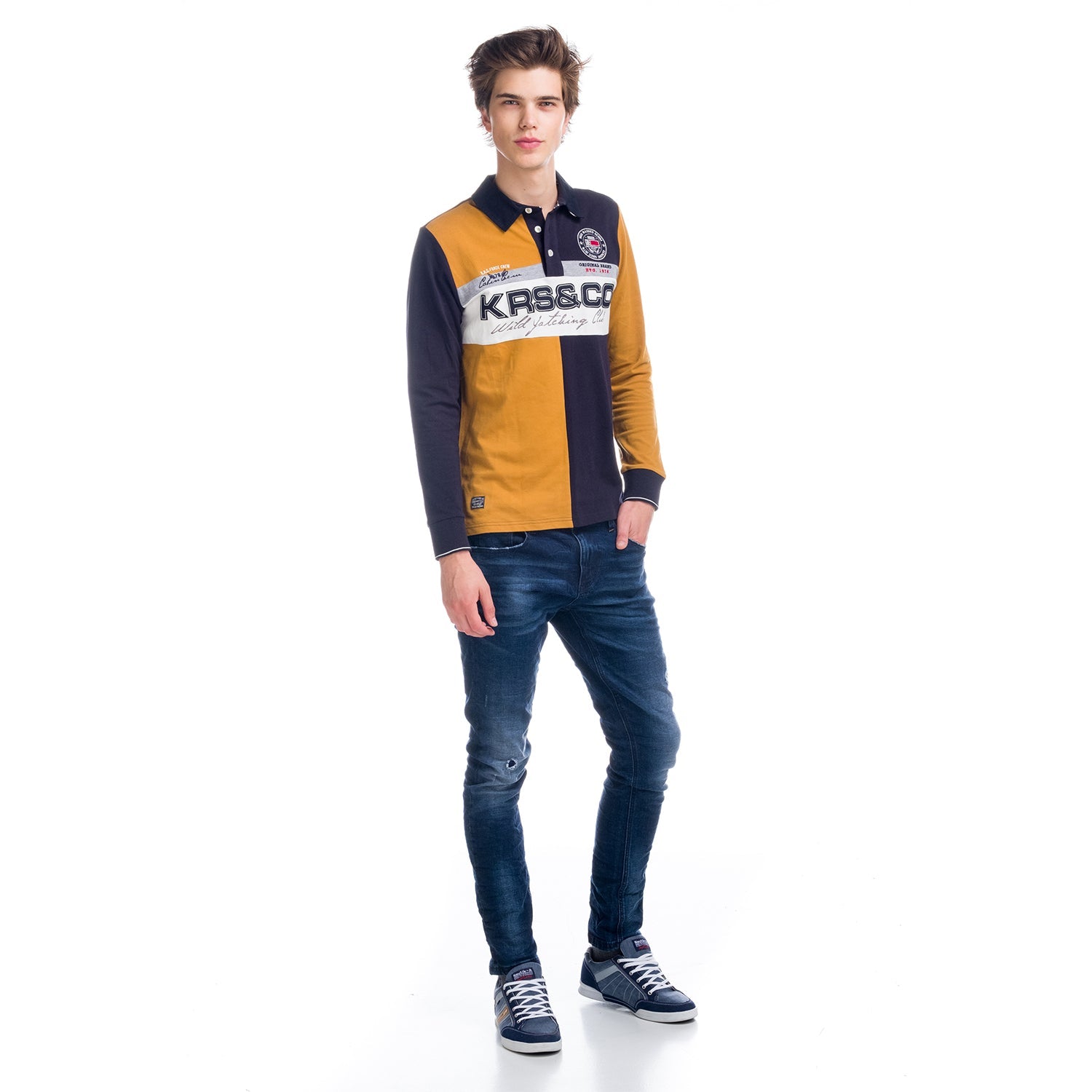 Polo Manga Larga Hombre Bordado – Koroshi 1821PL10