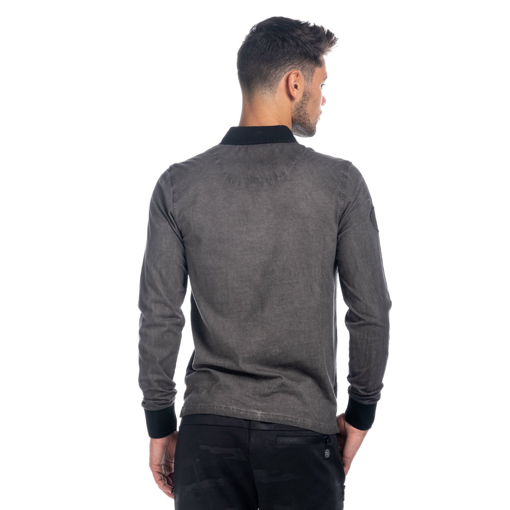 Polo Manga Larga Hombre Lavado con Bolsillo – Koroshi 1821PL11