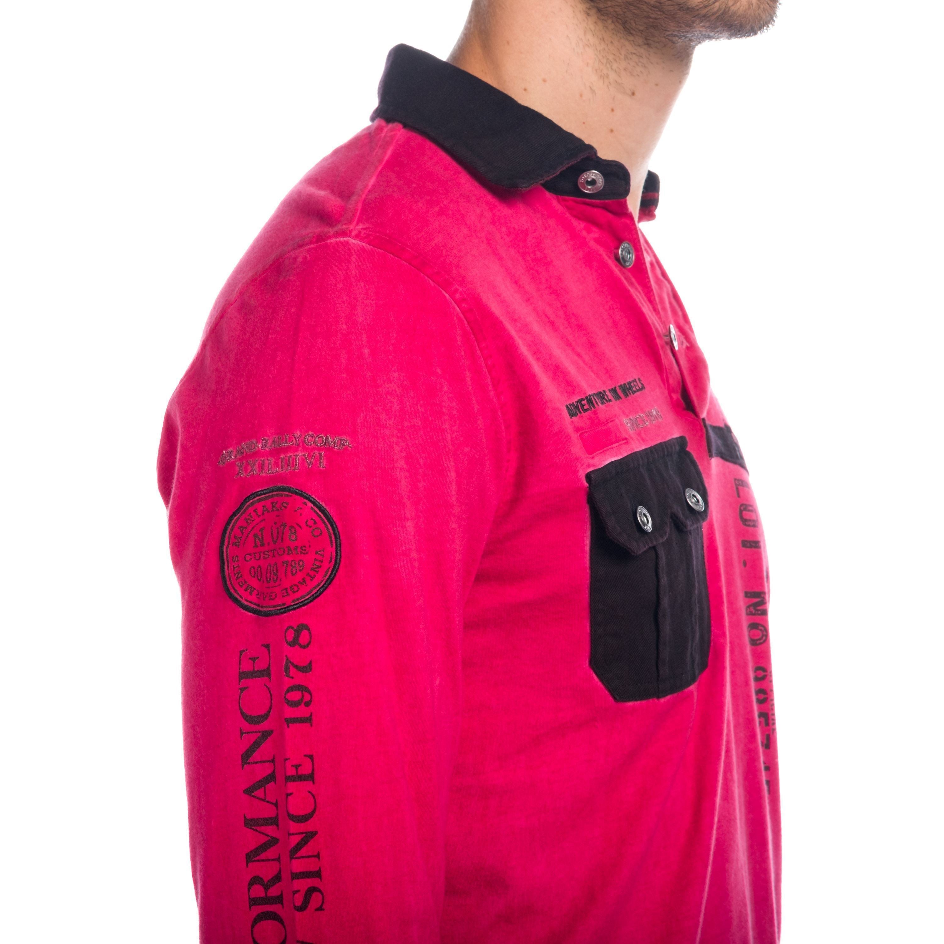 Polo Manga Larga Hombre Lavado con Bolsillo – Koroshi 1821PL11