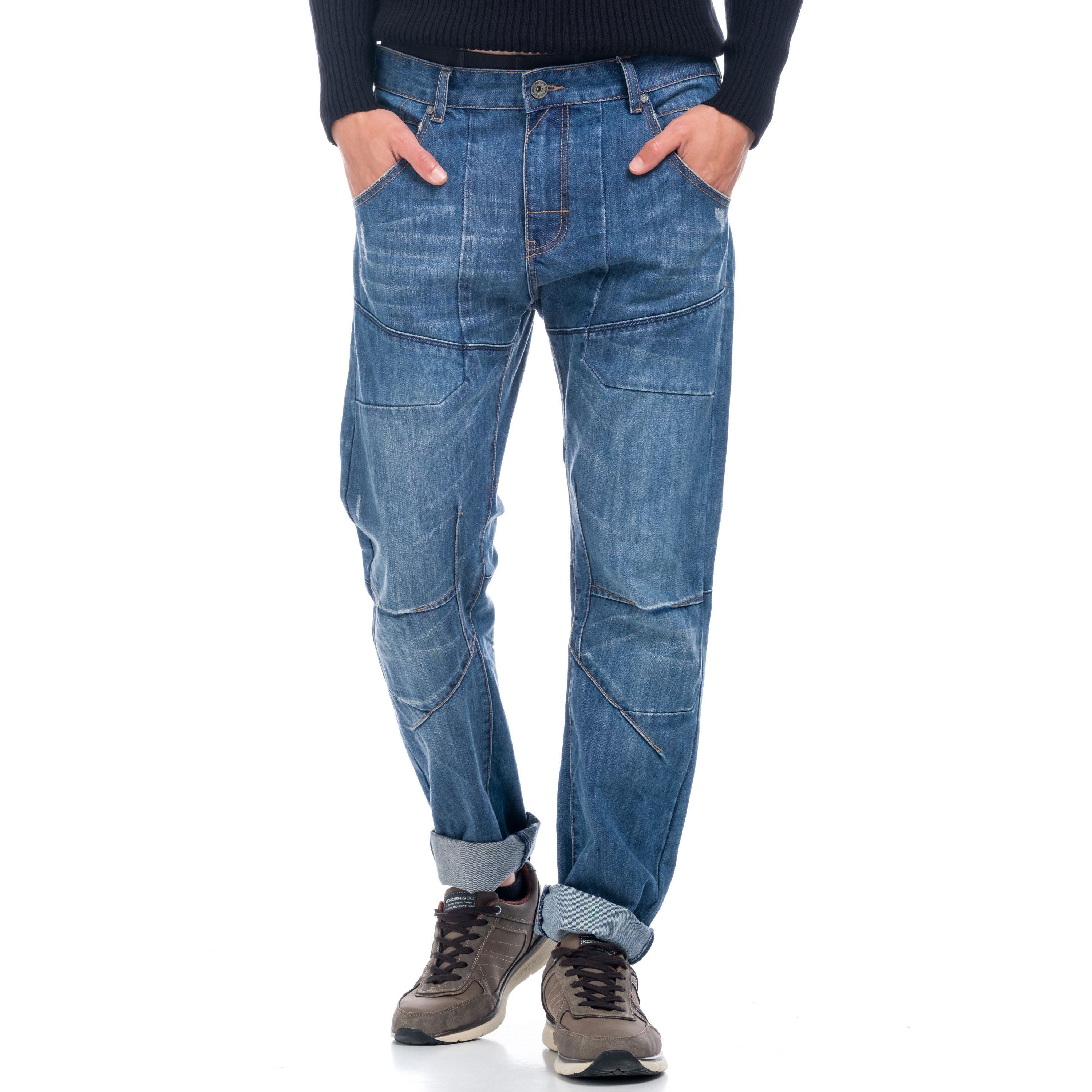 Pantalón Vaquero Worker Hombre con Bolsillos de Plastrón – Koroshi Azul Claro