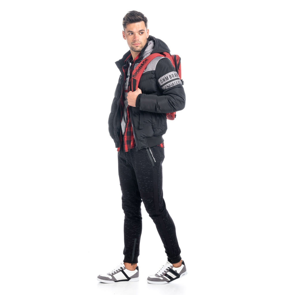 Pantalón Jogger Hombre Afelpado con Cremalleras – Koroshi 1821PT90