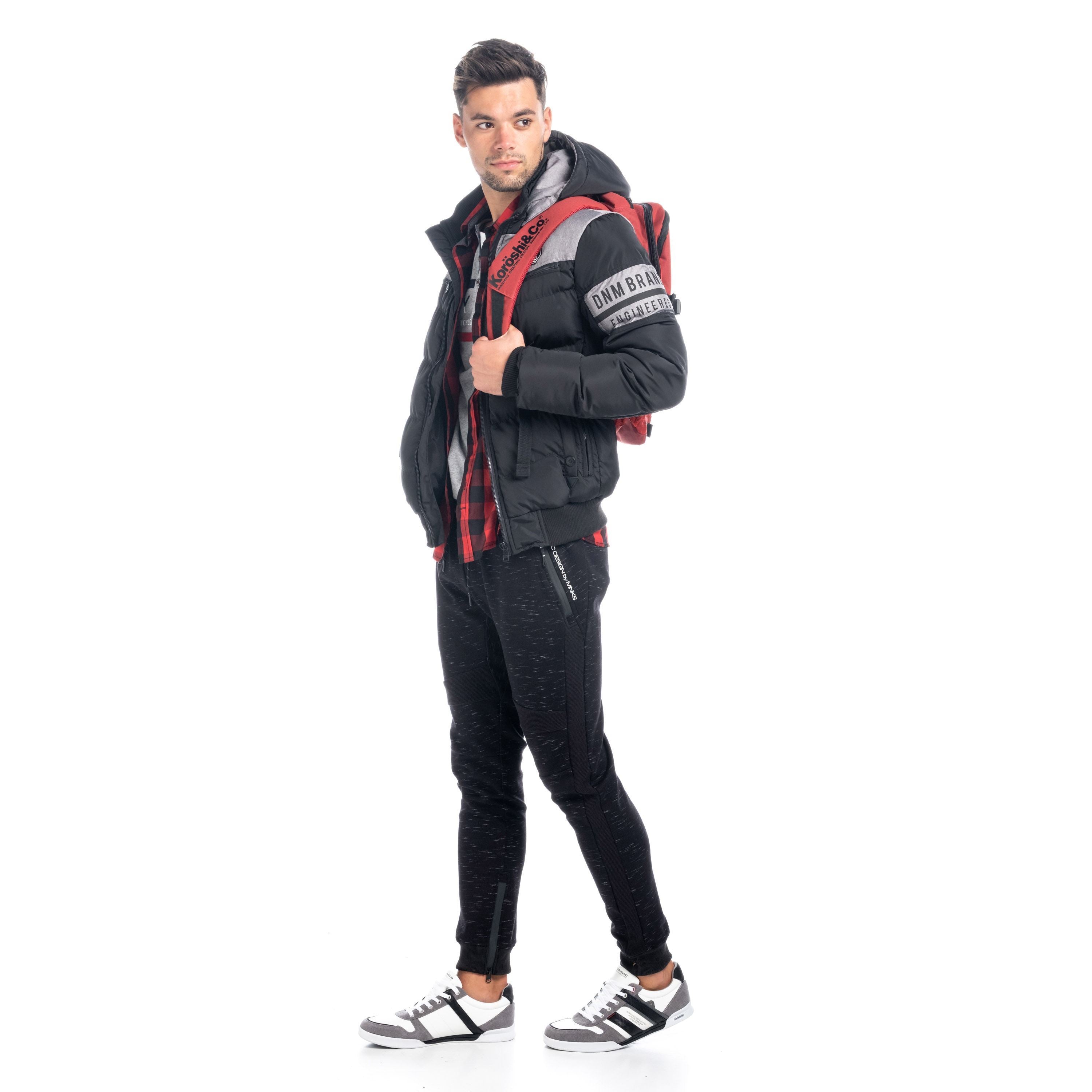 Pantalón Jogger Hombre Afelpado con Cremalleras – Koroshi 1821PT90