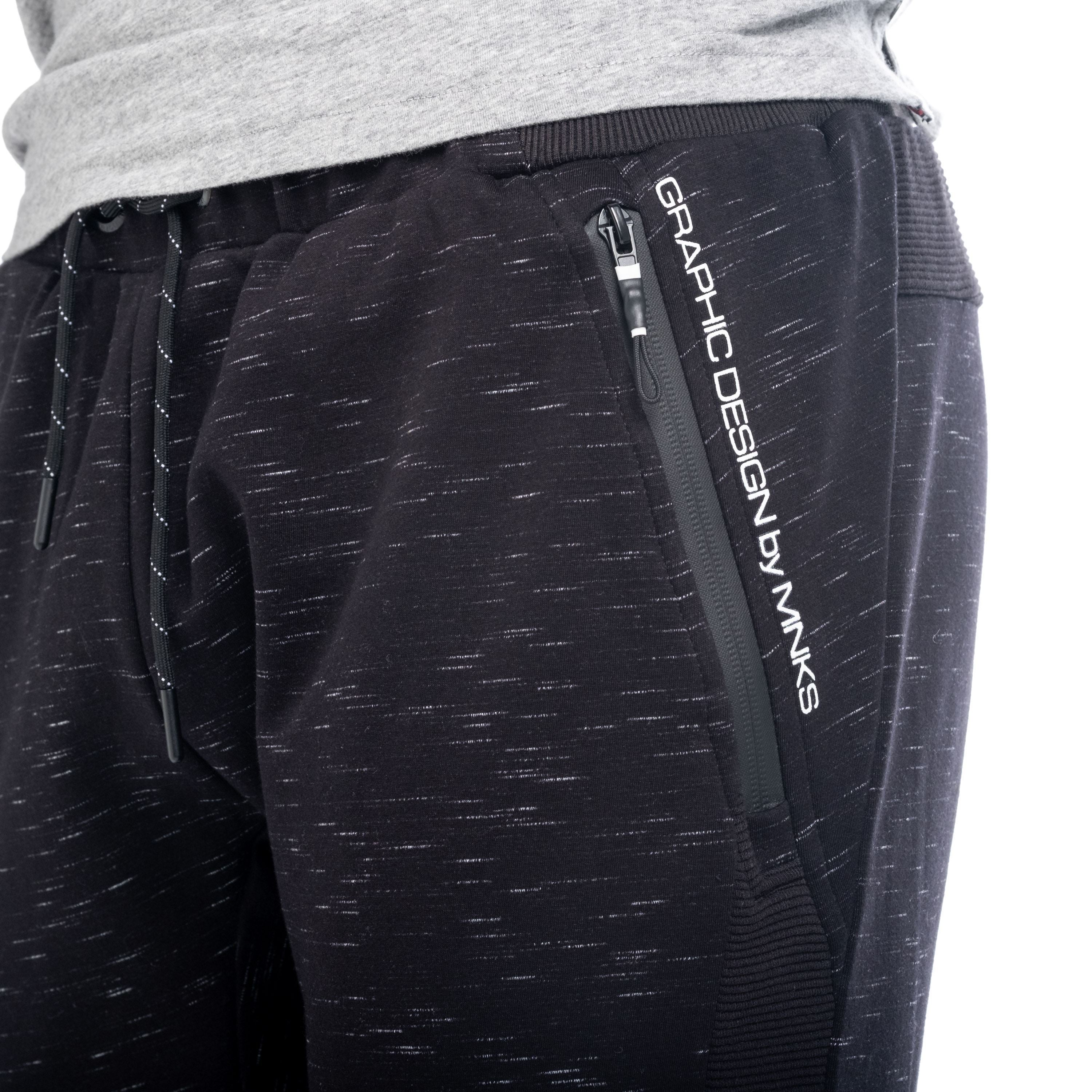 Pantalón Jogger Hombre Afelpado con Cremalleras – Koroshi 1821PT90