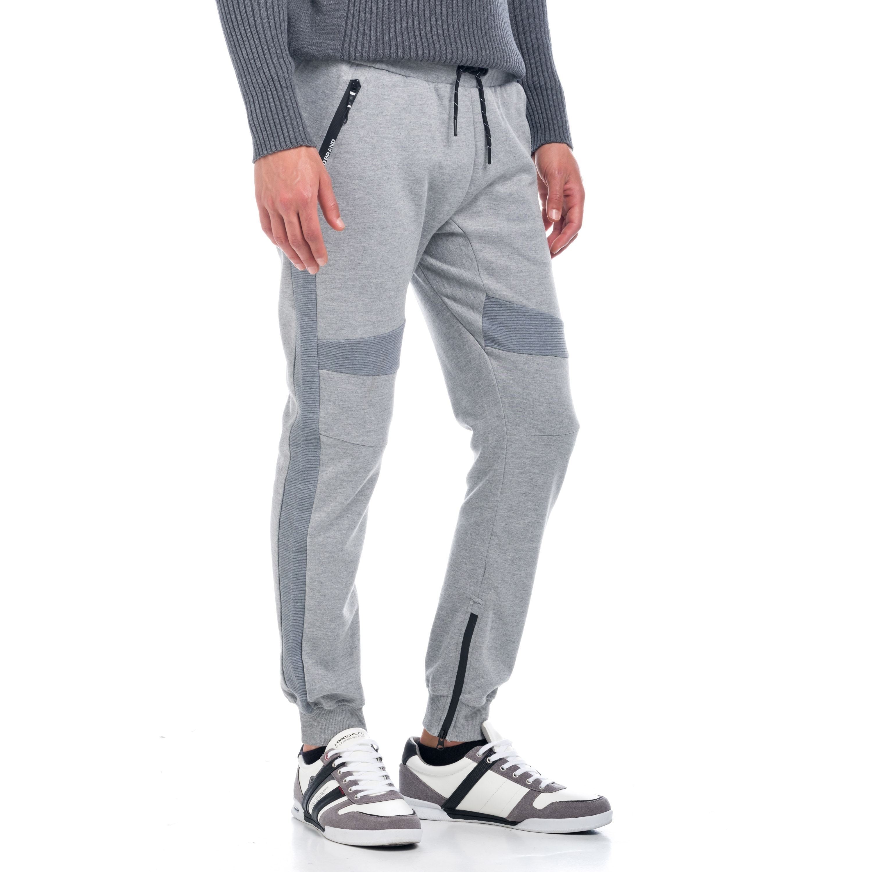 Pantalón Jogger Hombre Afelpado con Cremalleras – Koroshi 1821PT90