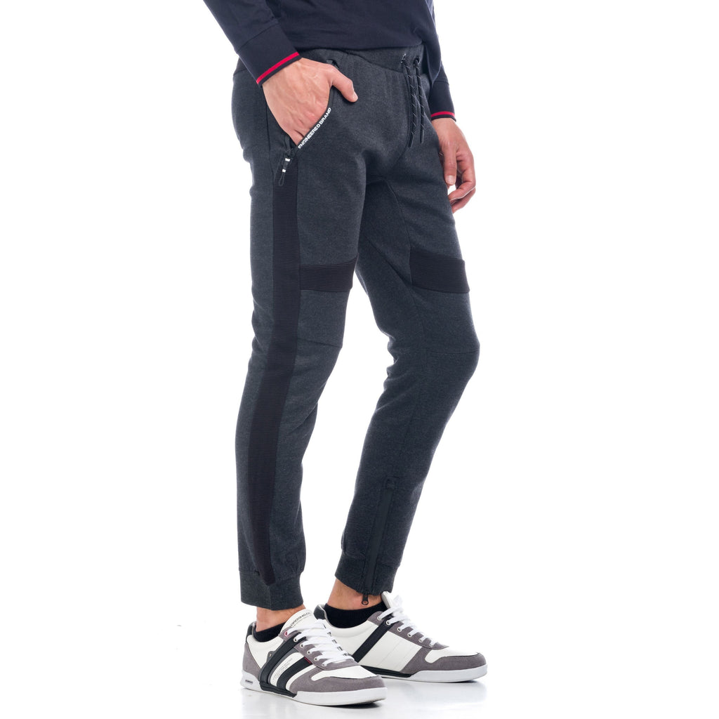 Pantalón Jogger Hombre Afelpado con Cremalleras – Koroshi 1821PT90