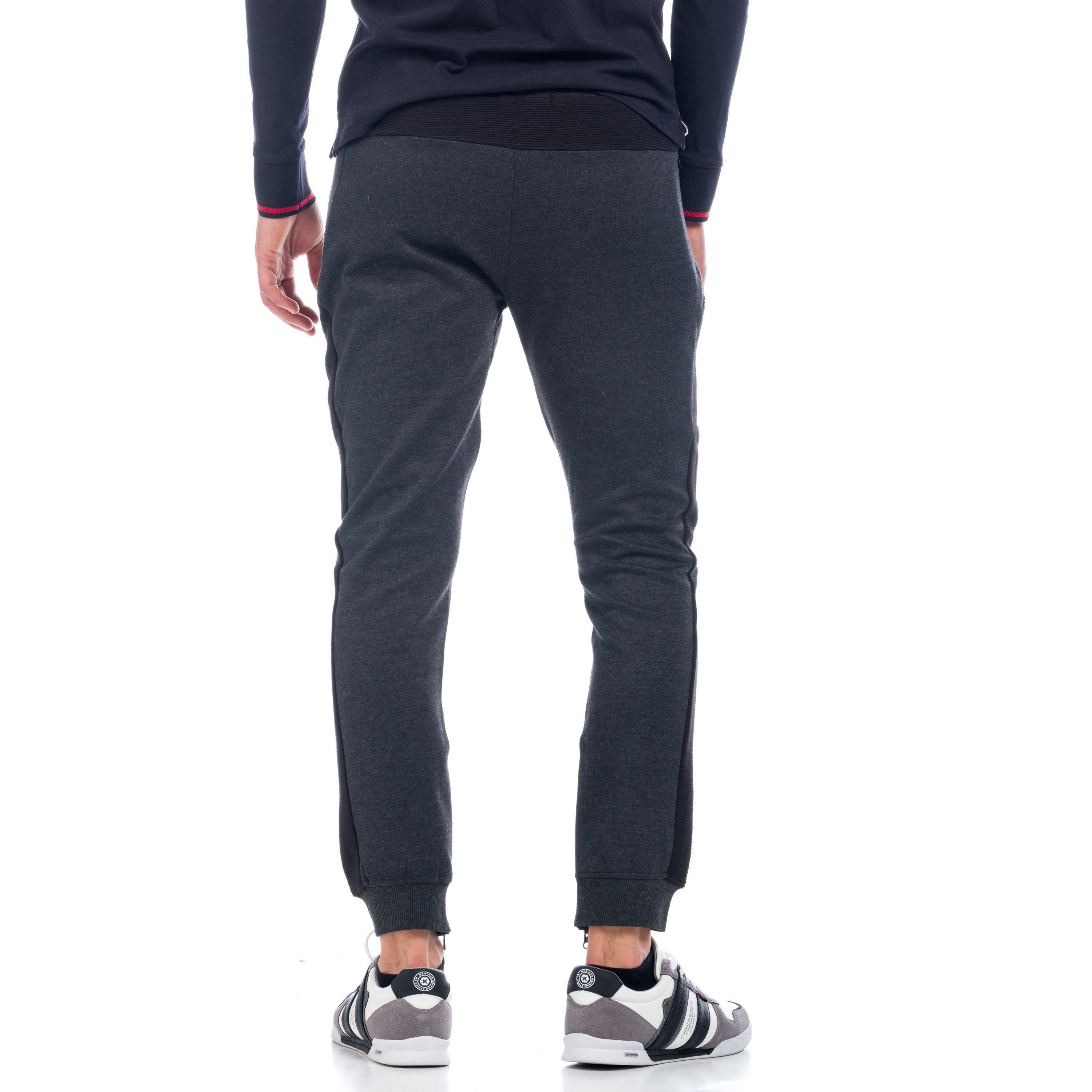 Pantalón Jogger Hombre Afelpado con Cremalleras – Koroshi 1821PT90